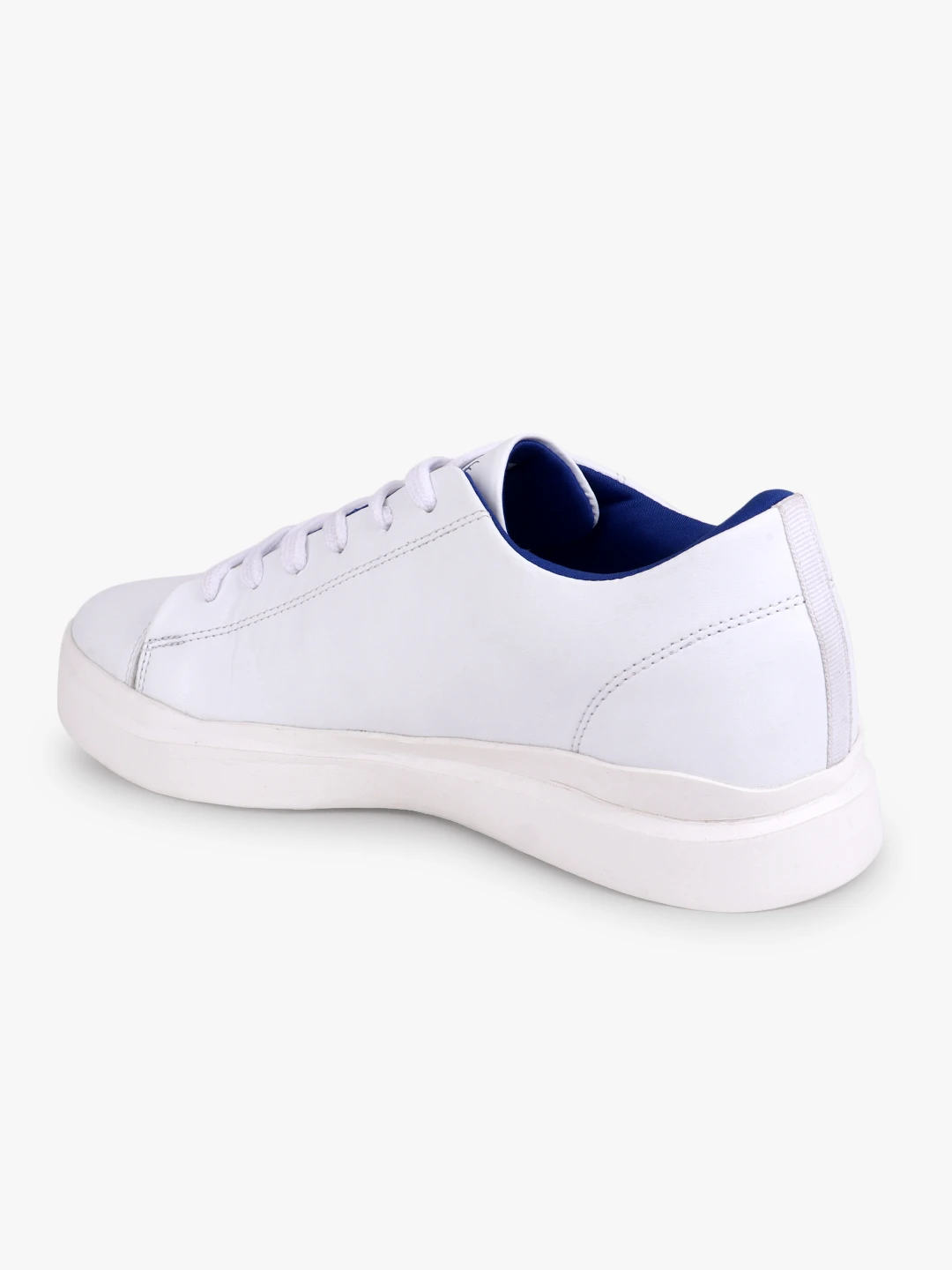 Men’s White Lace-Up Sports Shoes