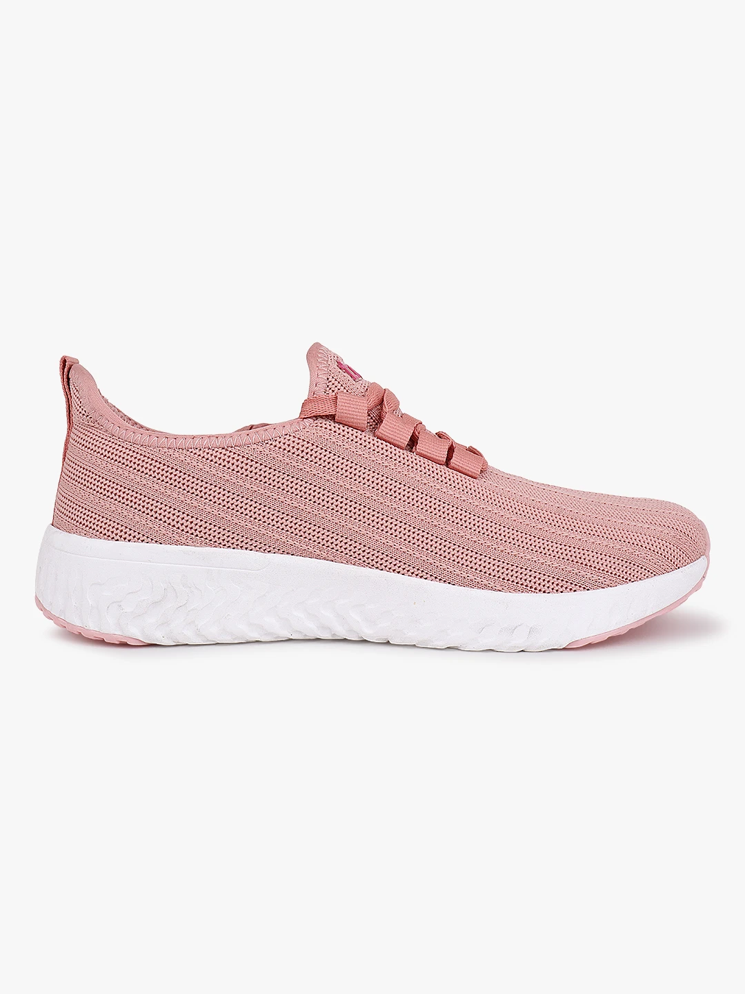 Women’s baby pink lace-up shoes by Shiv Naresh