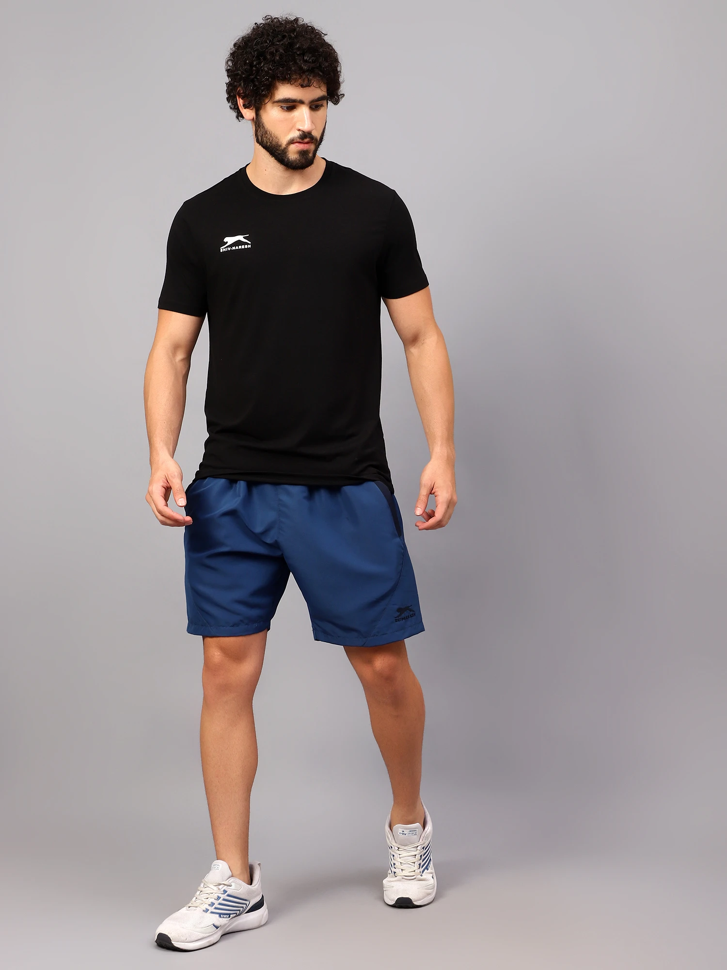Airforce/Navy Blue Shiv Naresh Smart Sports Shorts for men