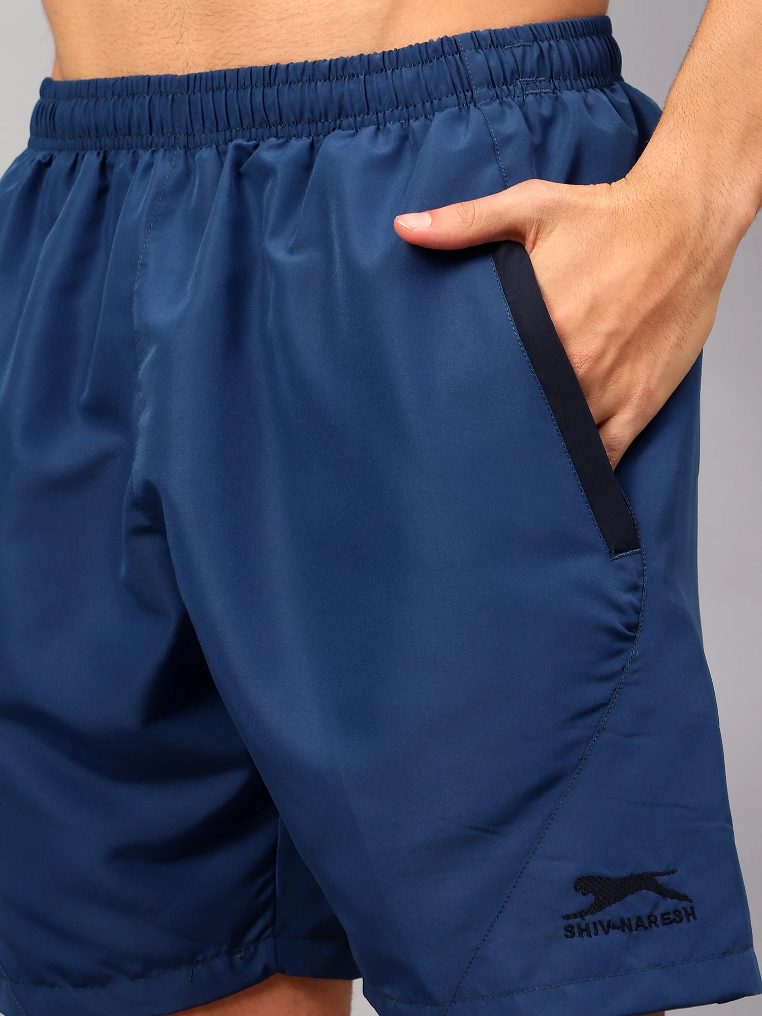 Airforce/Navy Blue Shiv Naresh Smart Sports Shorts for men