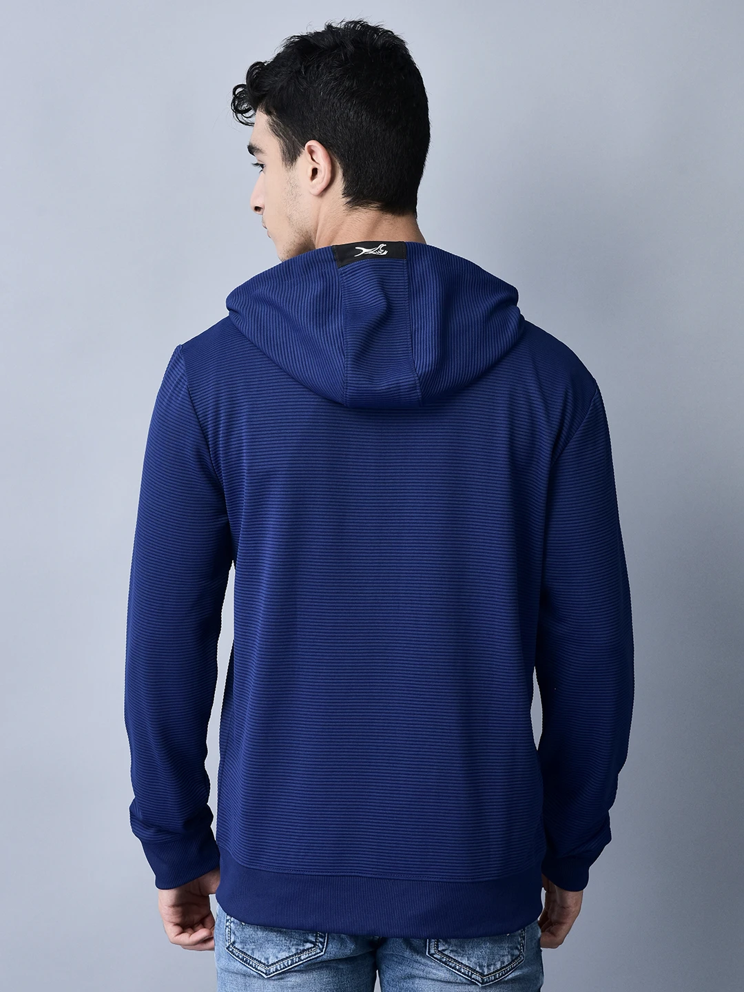 Navy sweatshirt for men by Shiv Naresh
