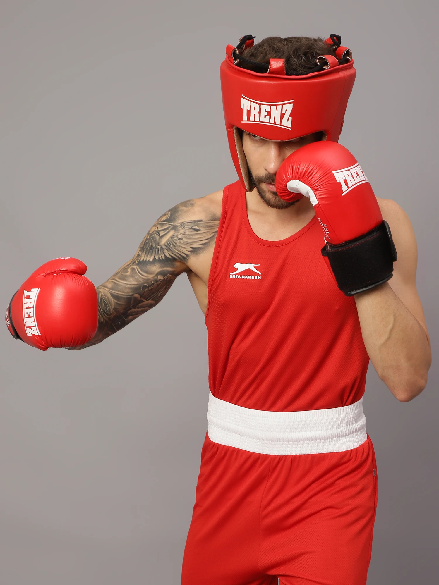 Red Warrior Spirit boxing set for men