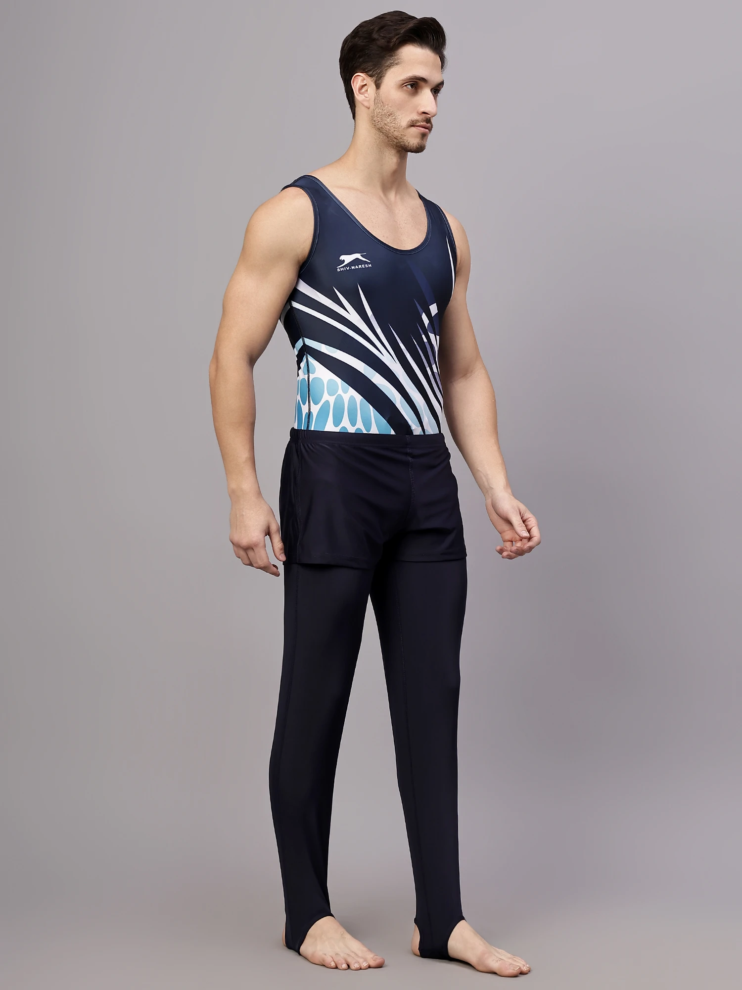 Shiv Naresh Pro Flex Gymnastics Set Navy Blue for men