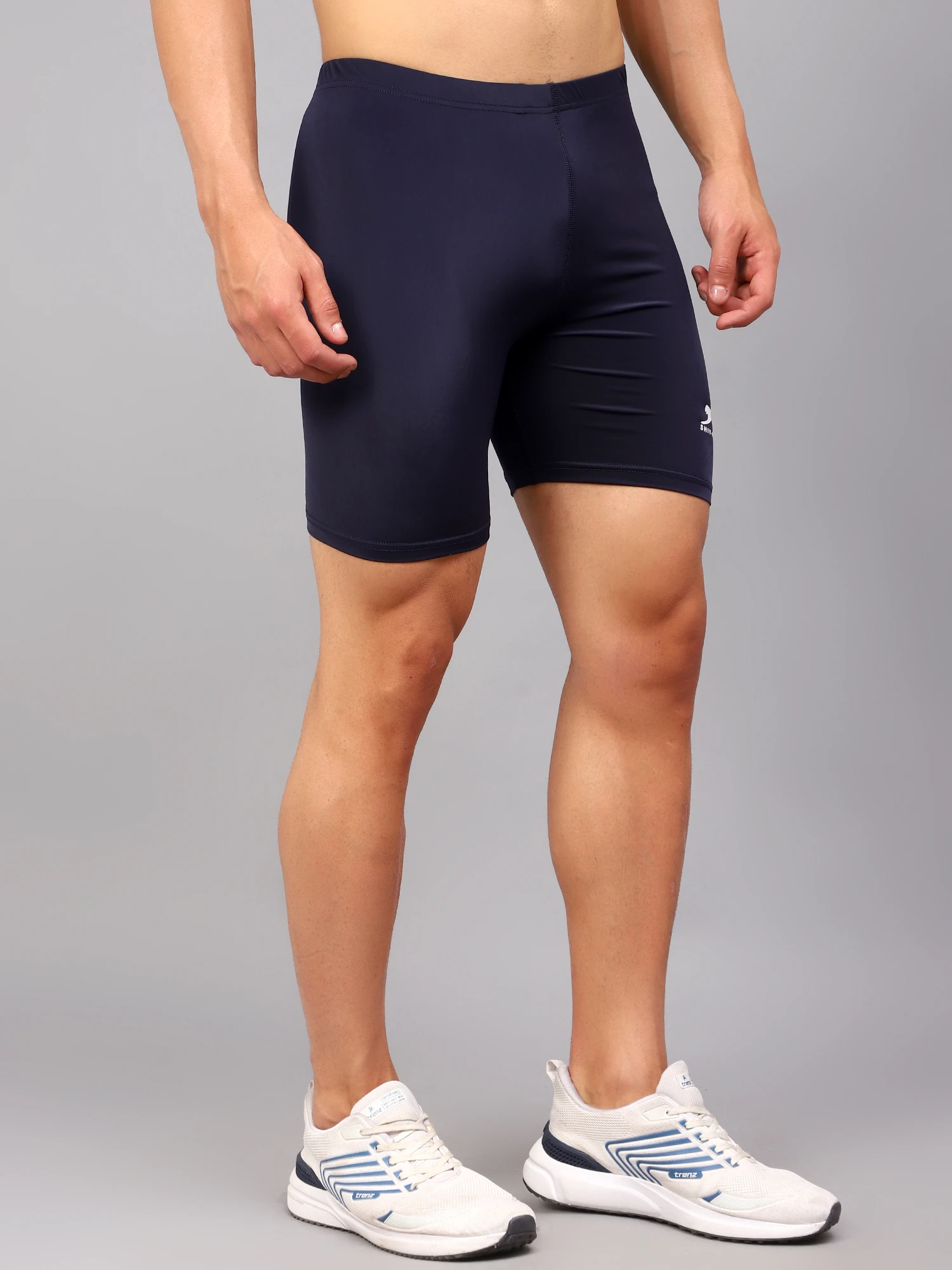 Navy Blue Active Compression Half Tighty for men