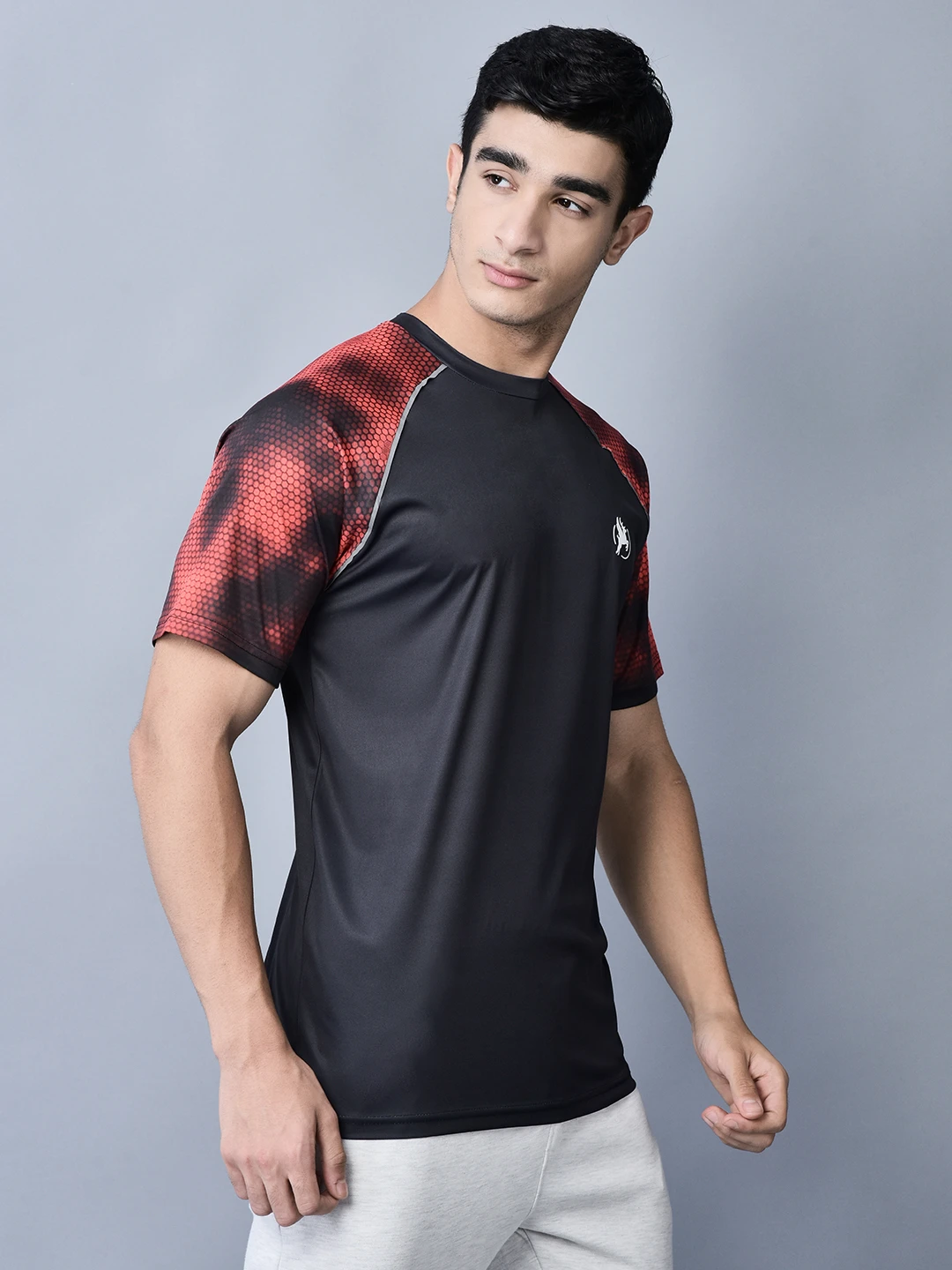 Field Performance sports black t shirt for men by Shiv Naresh