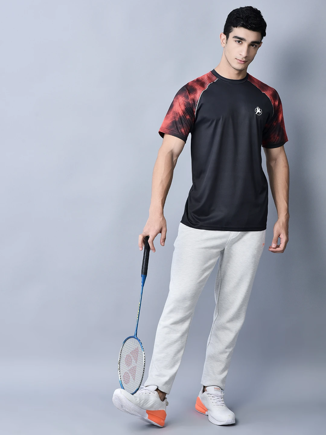 Field Performance sports black t shirt for men by Shiv Naresh