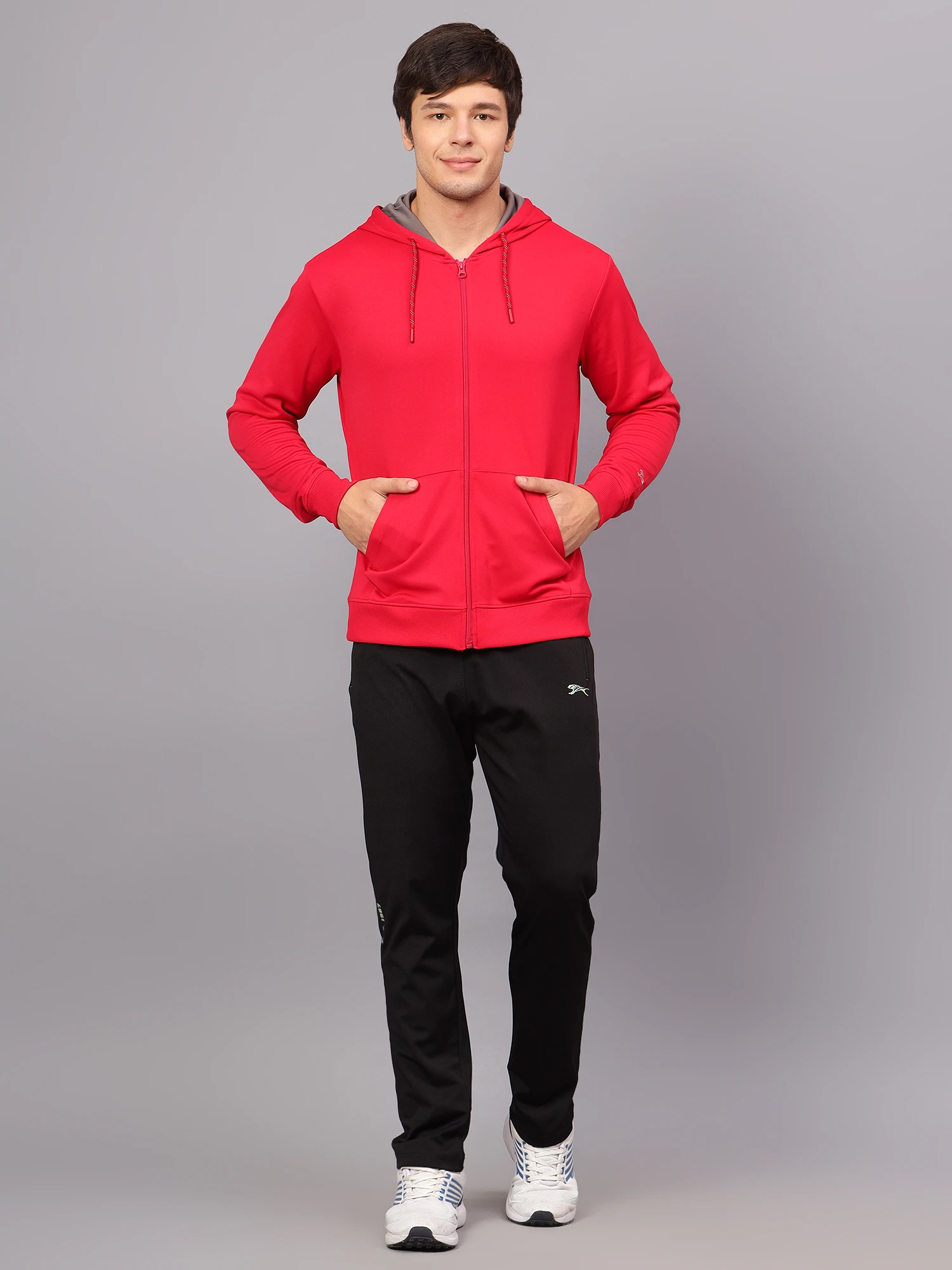 Black Stretchable Track Pants for Men Shiv Naresh