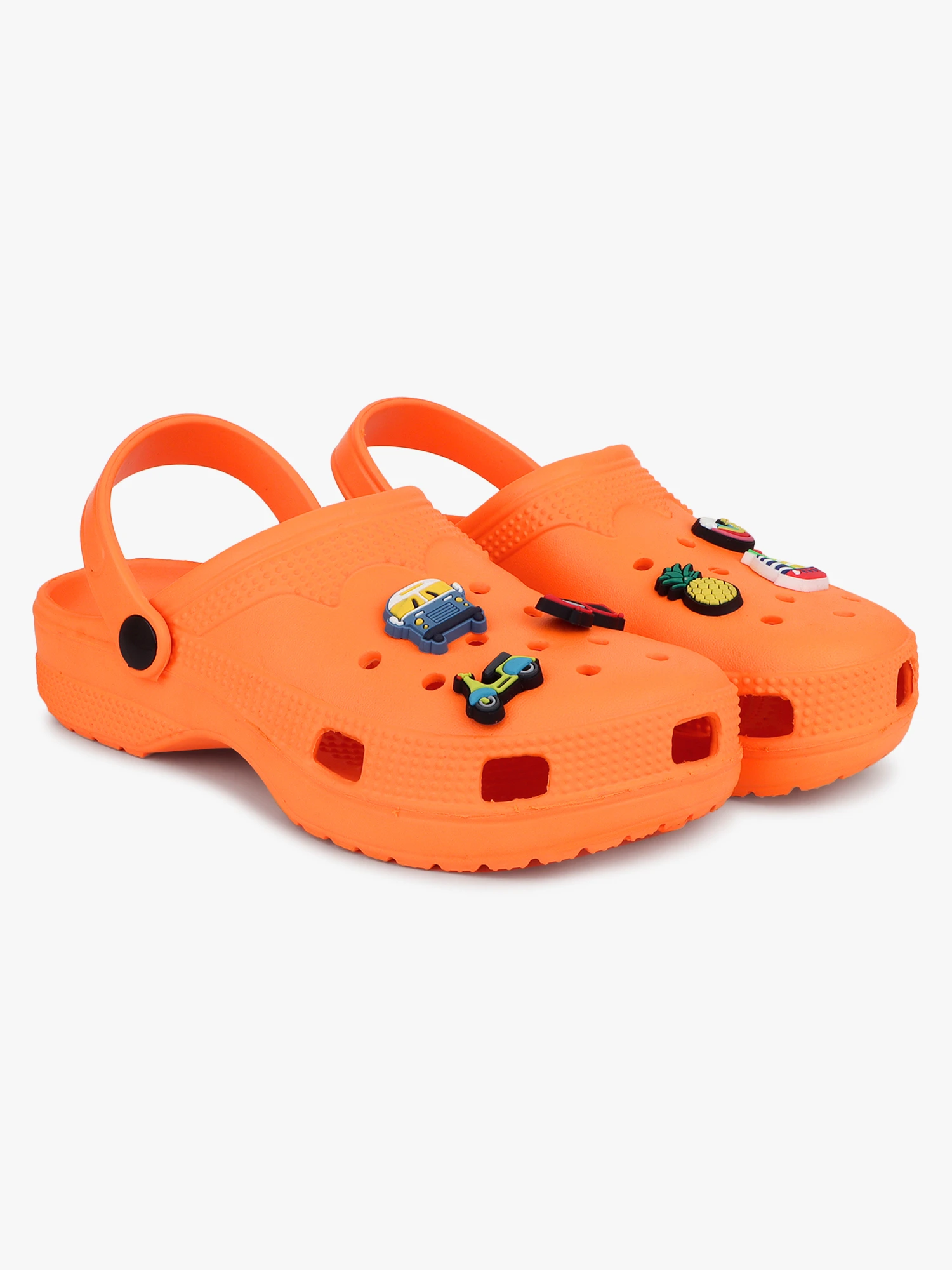 Kids Slip-On Clogs Orange by Shiv Naresh