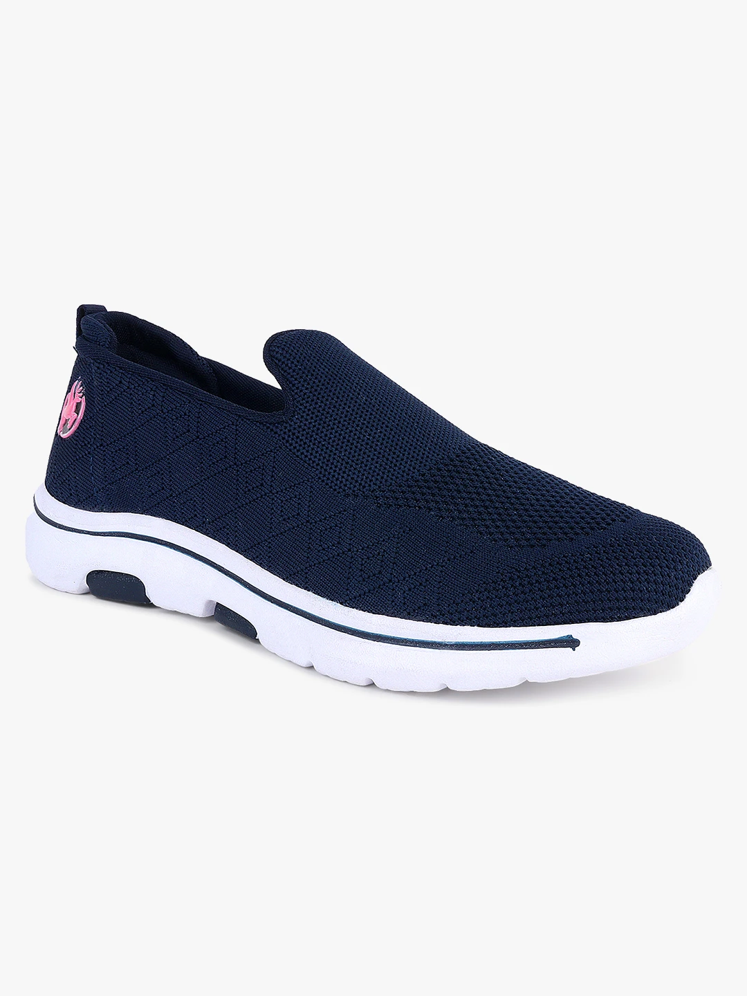 Women’s Navy Blue Slip-On Shoes by Shiv Naresh