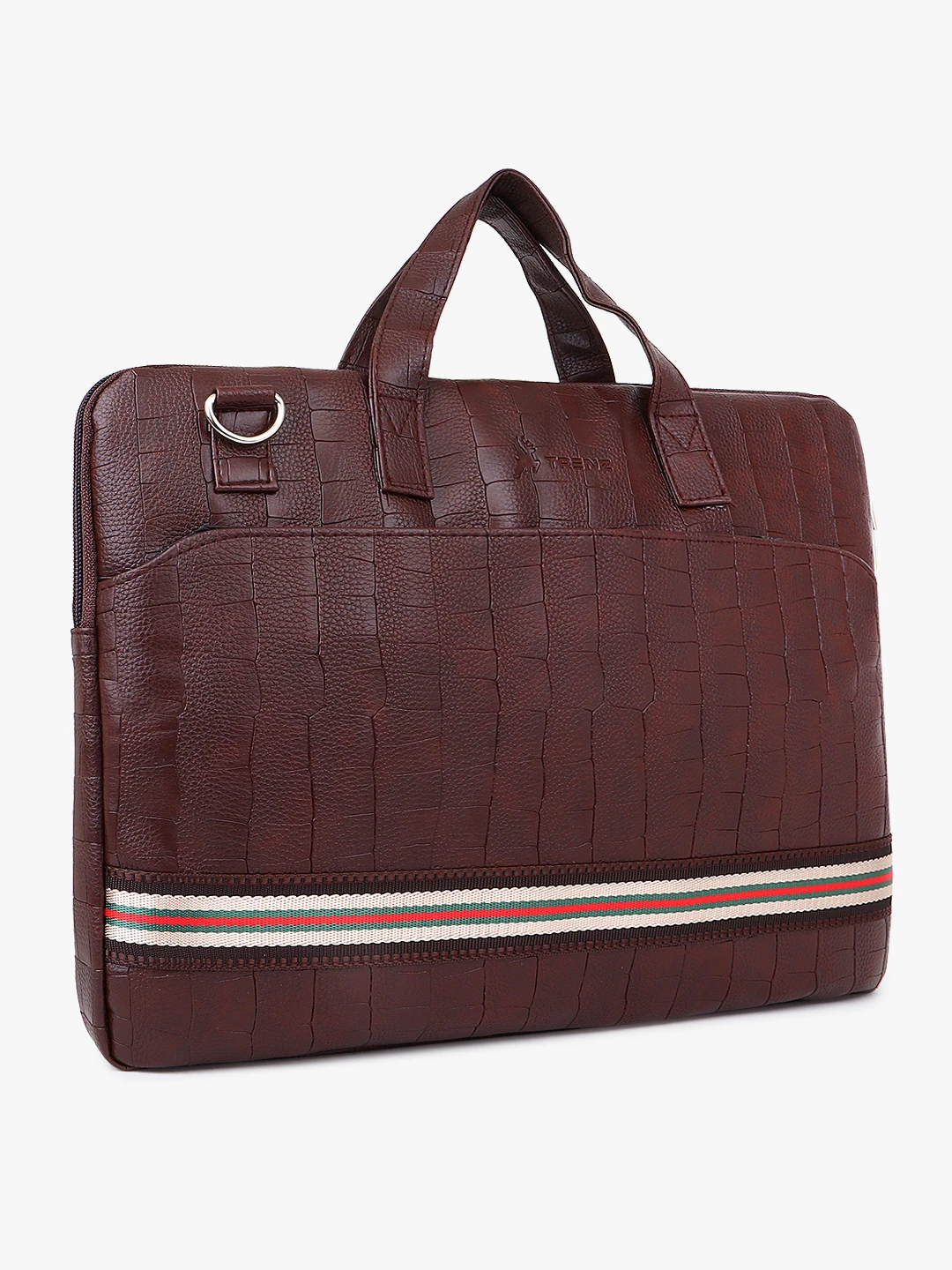 Shiv Naresh Stripper Brown Laptop Bag