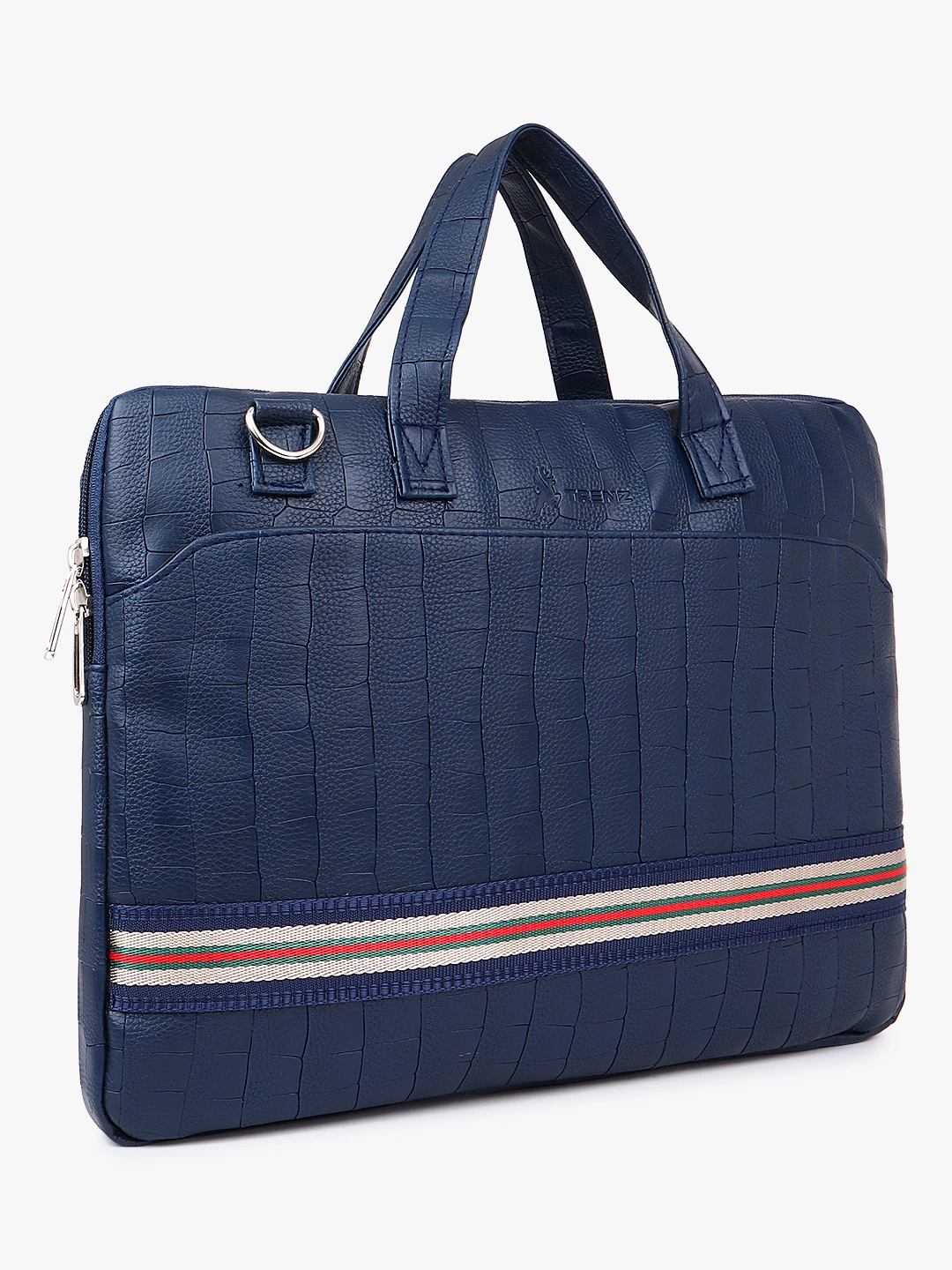 Shiv Naresh Stripper Navy Blue Laptop Bag