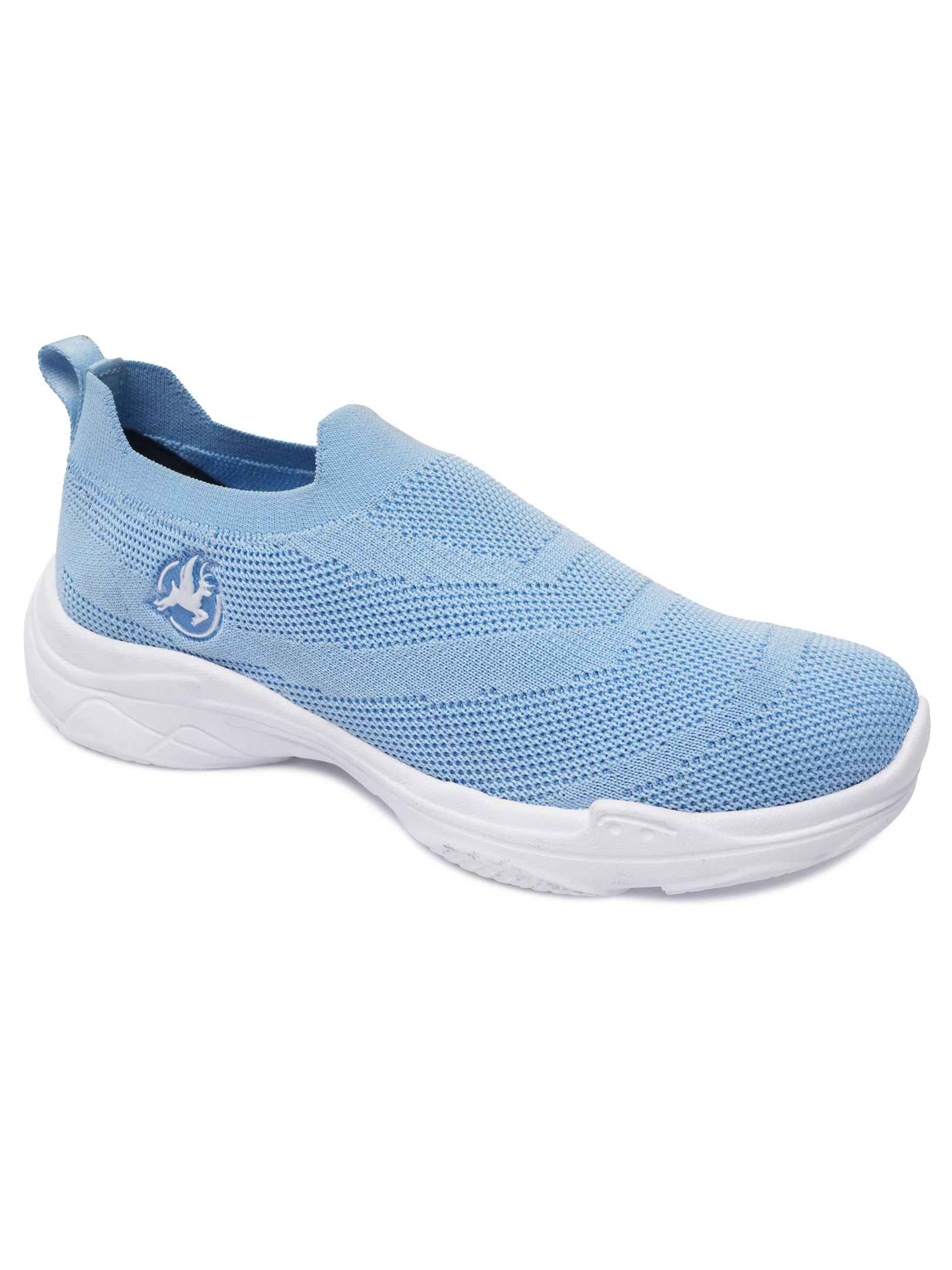 Sky Blue Women's Slip-On Shoes by Shivnaresh