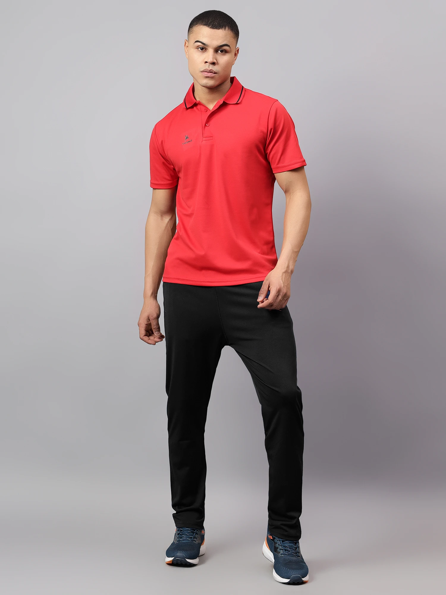 Black Stretchable Gym Track Pants for Men Shiv Naresh