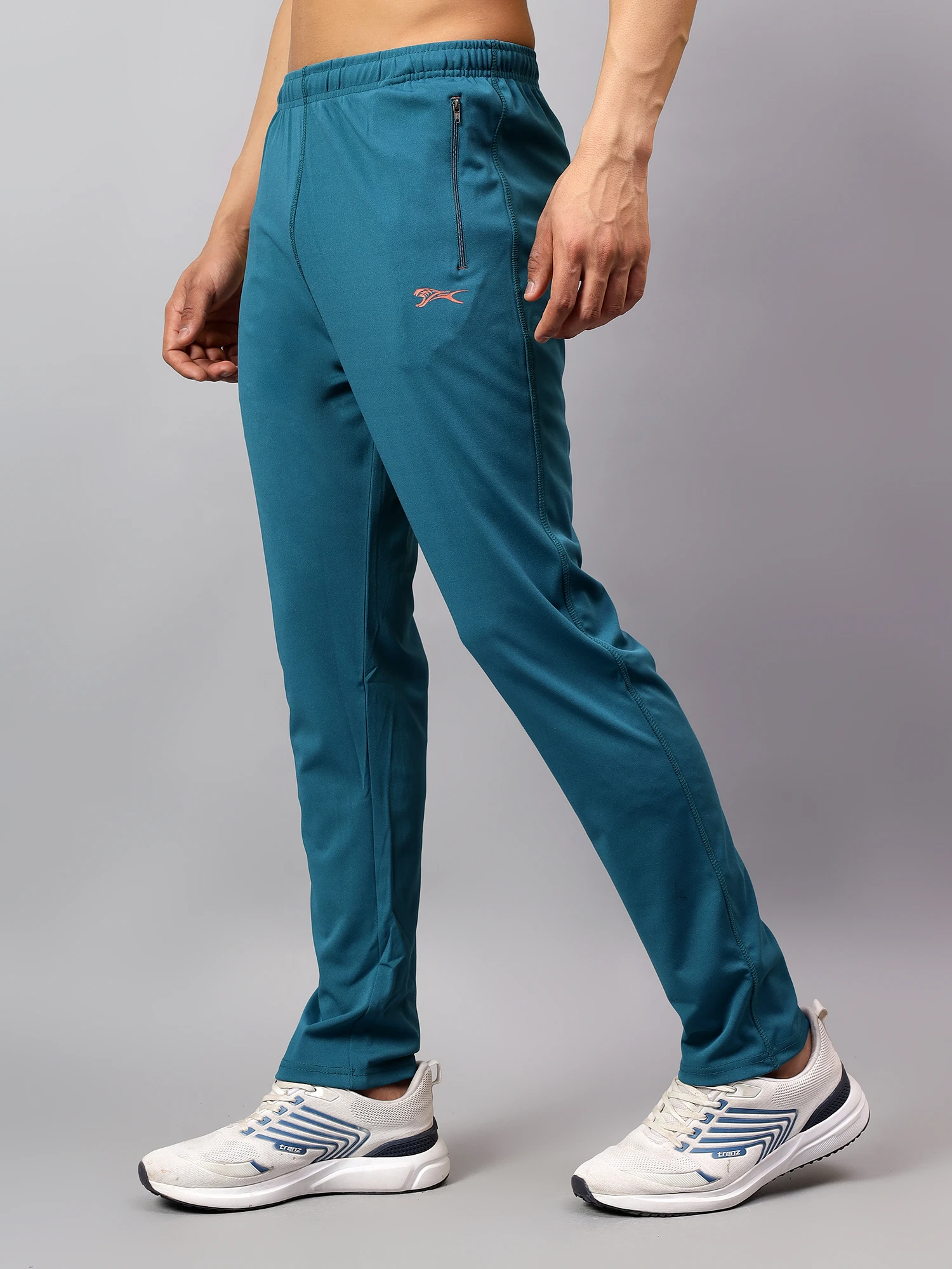 Airforce Blue Stretchable Gym Track Pants for Men Shiv Naresh