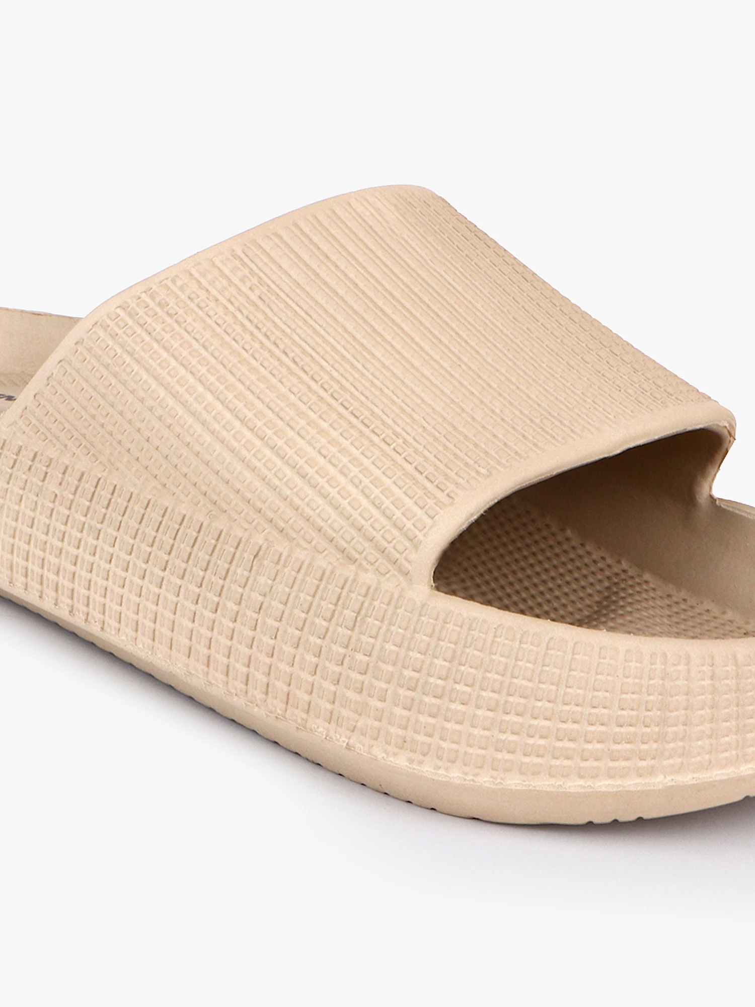 Beige Slip-On Slippers for women – Shiv Naresh Footwear