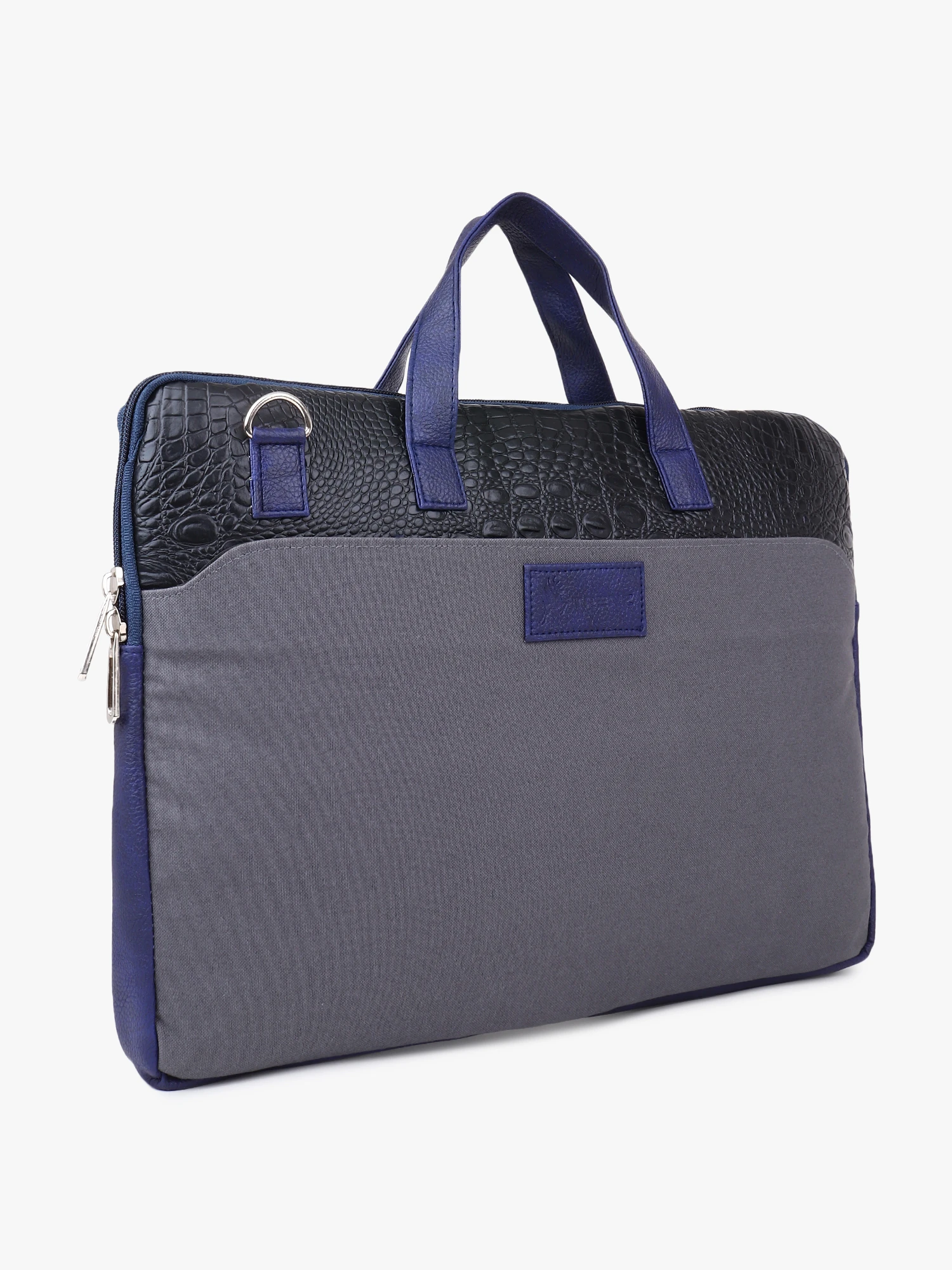 Stripper Navy Blue & Grey Laptop Bag for Men