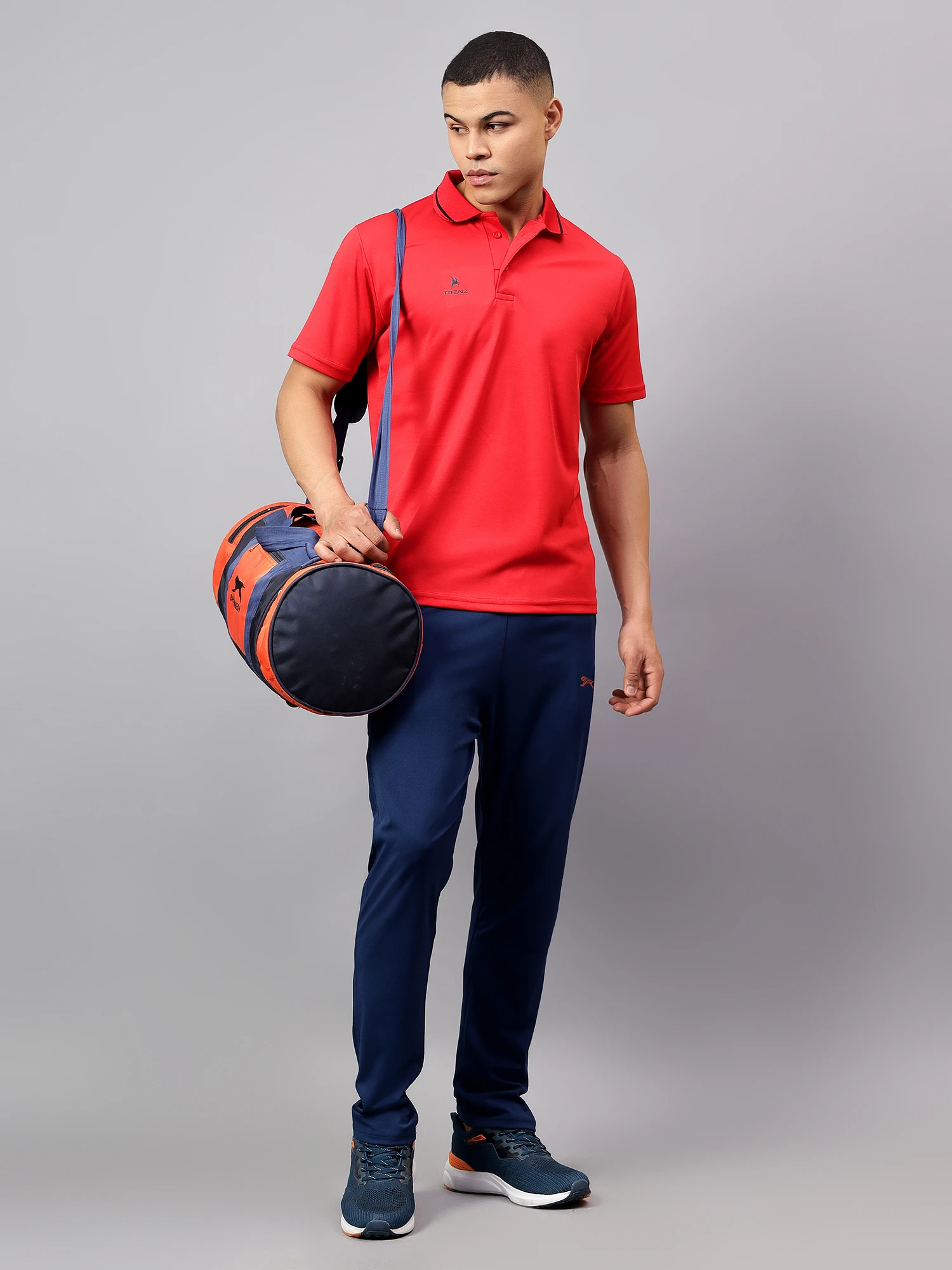 Black Stretchable Track Pants for Men Shiv Naresh