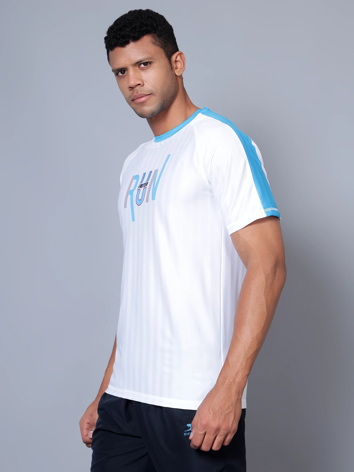 Men’s White Running T-Shirt – Shiv Naresh Sportswear
