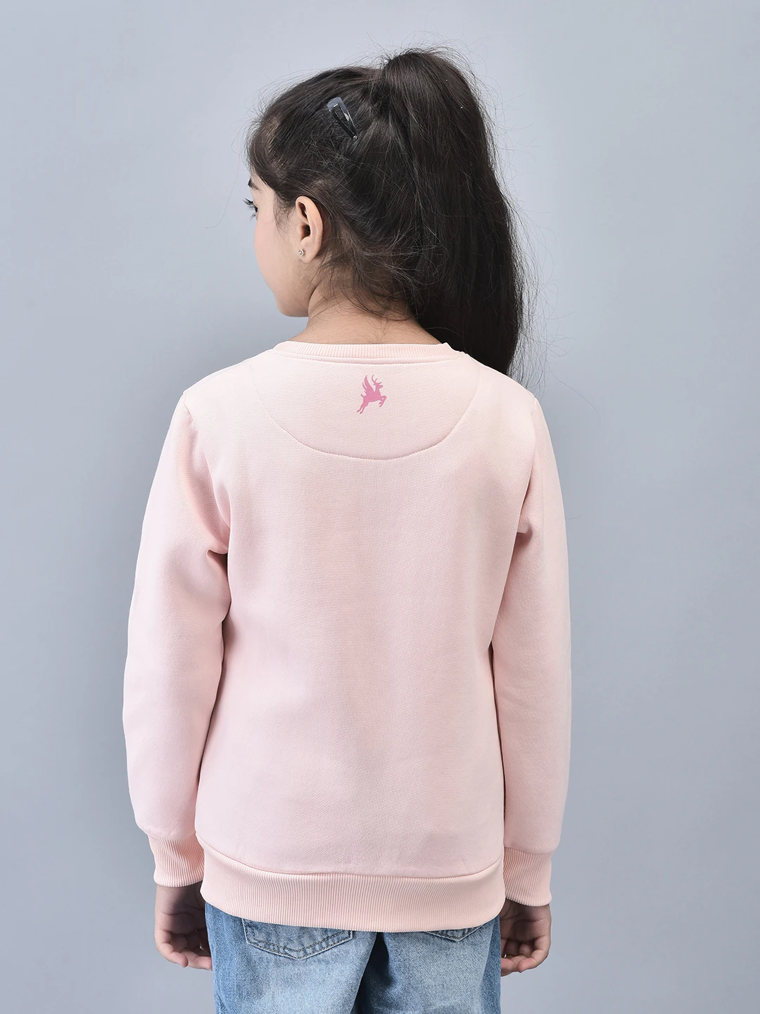 Girls Sunshine Sweatshirt Carrot Pink by Shiv Naresh