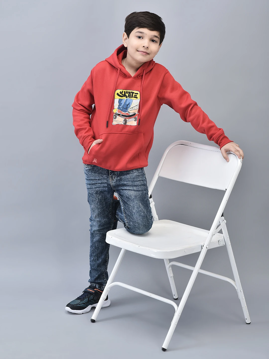 Red Boy’s Hoodie for Kids by Shiv Naresh