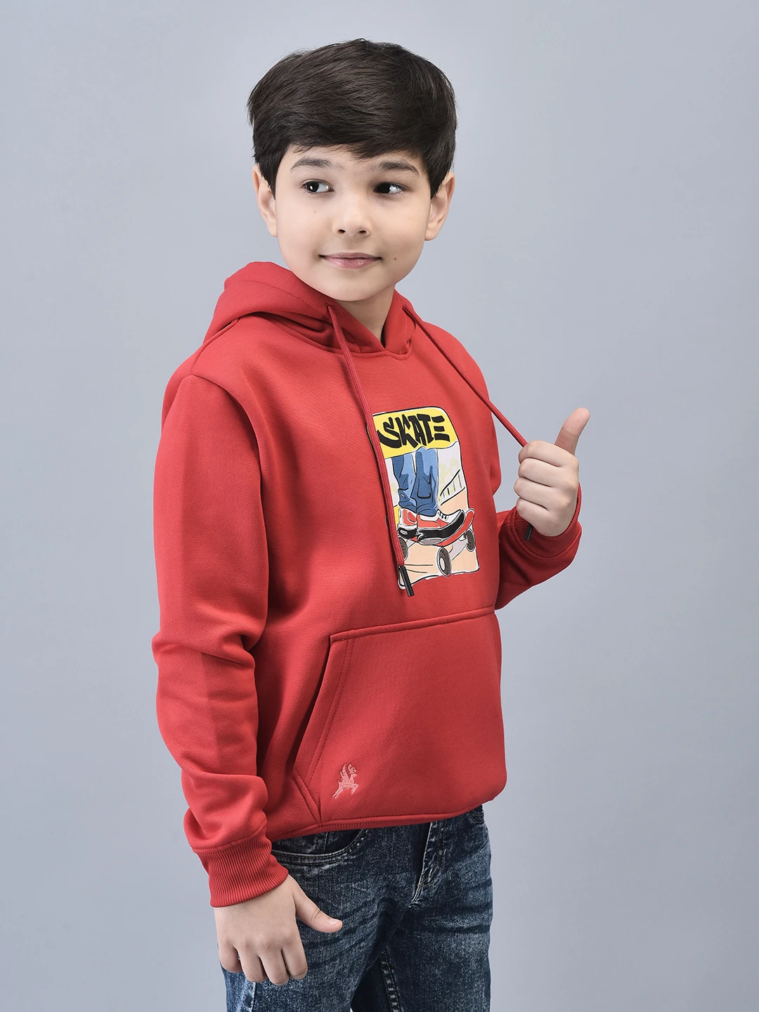 Red Boy’s Hoodie for Kids by Shiv Naresh