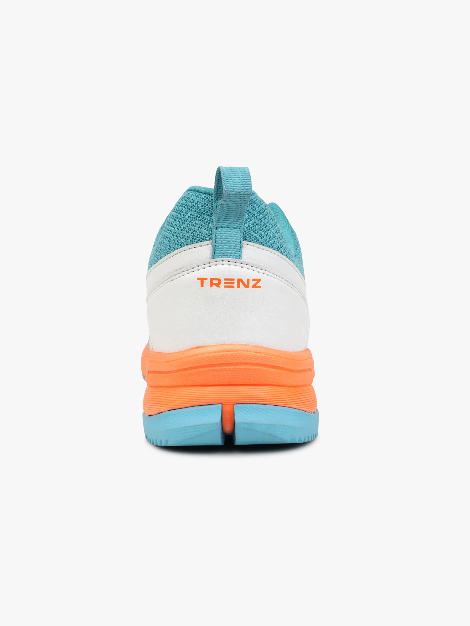 White and Sea Green Men's Cricket Shoes by Shiv Naresh