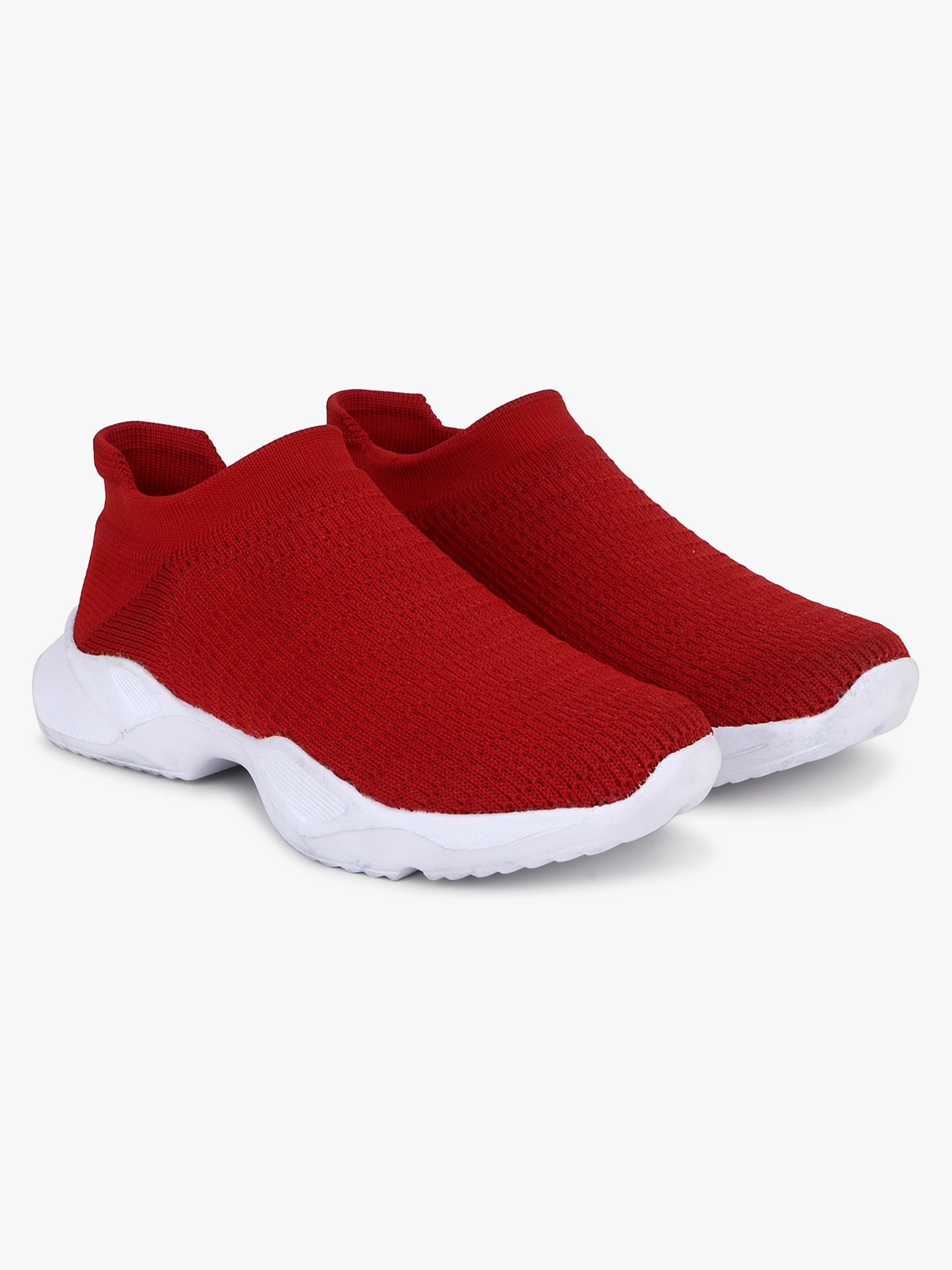 Kids red slip-on shoes Boys & Girls by Shiv Naresh