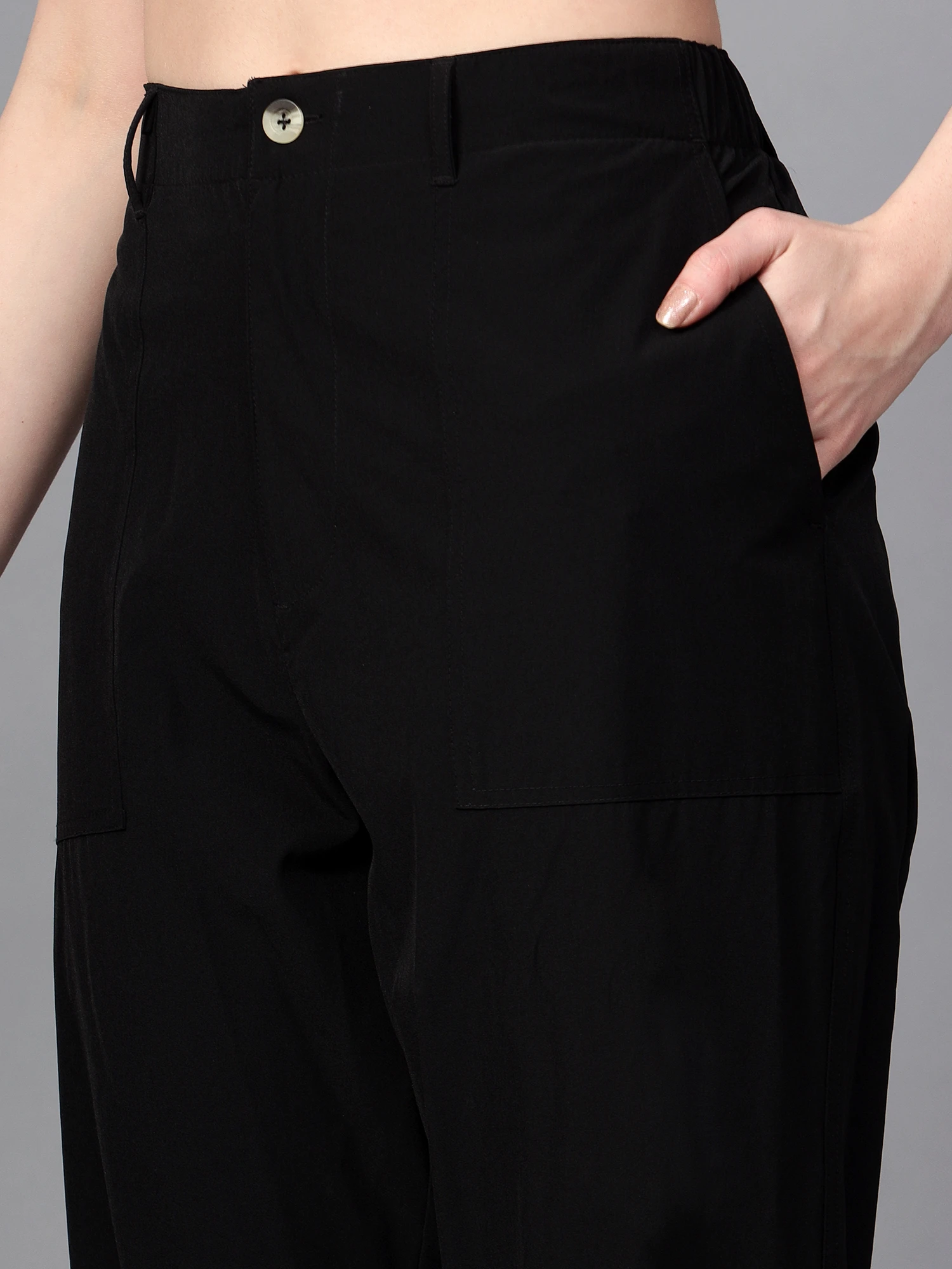 Women’s Black Joggers Online India by Shiv Naresh