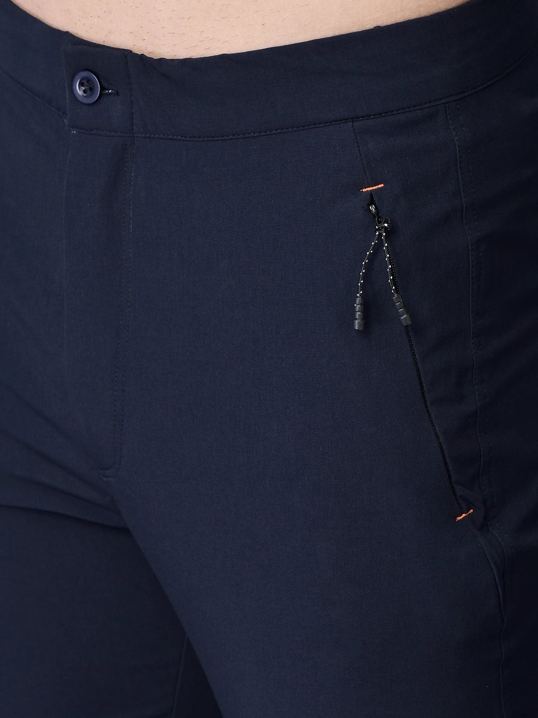 Men's Unstoppable StealthFit office trousers in Navy Blue