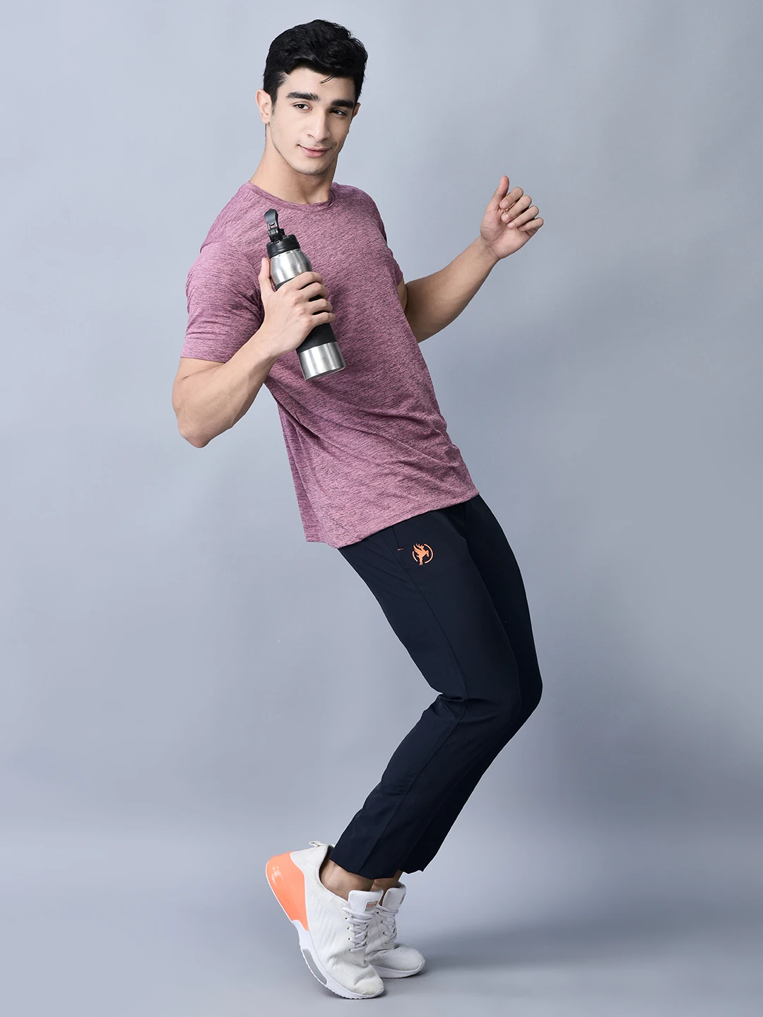 Men's Unstoppable StealthFit office trousers in Navy Blue