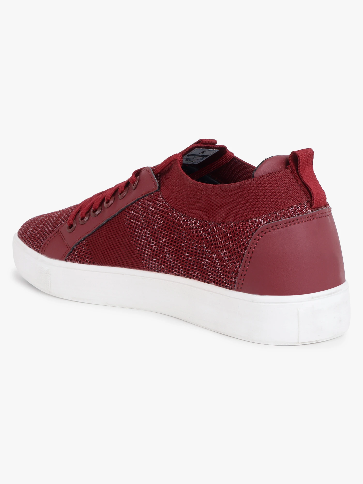 Shivnaresh Men’s Mehroon Black Lace-Up Sports Shoes