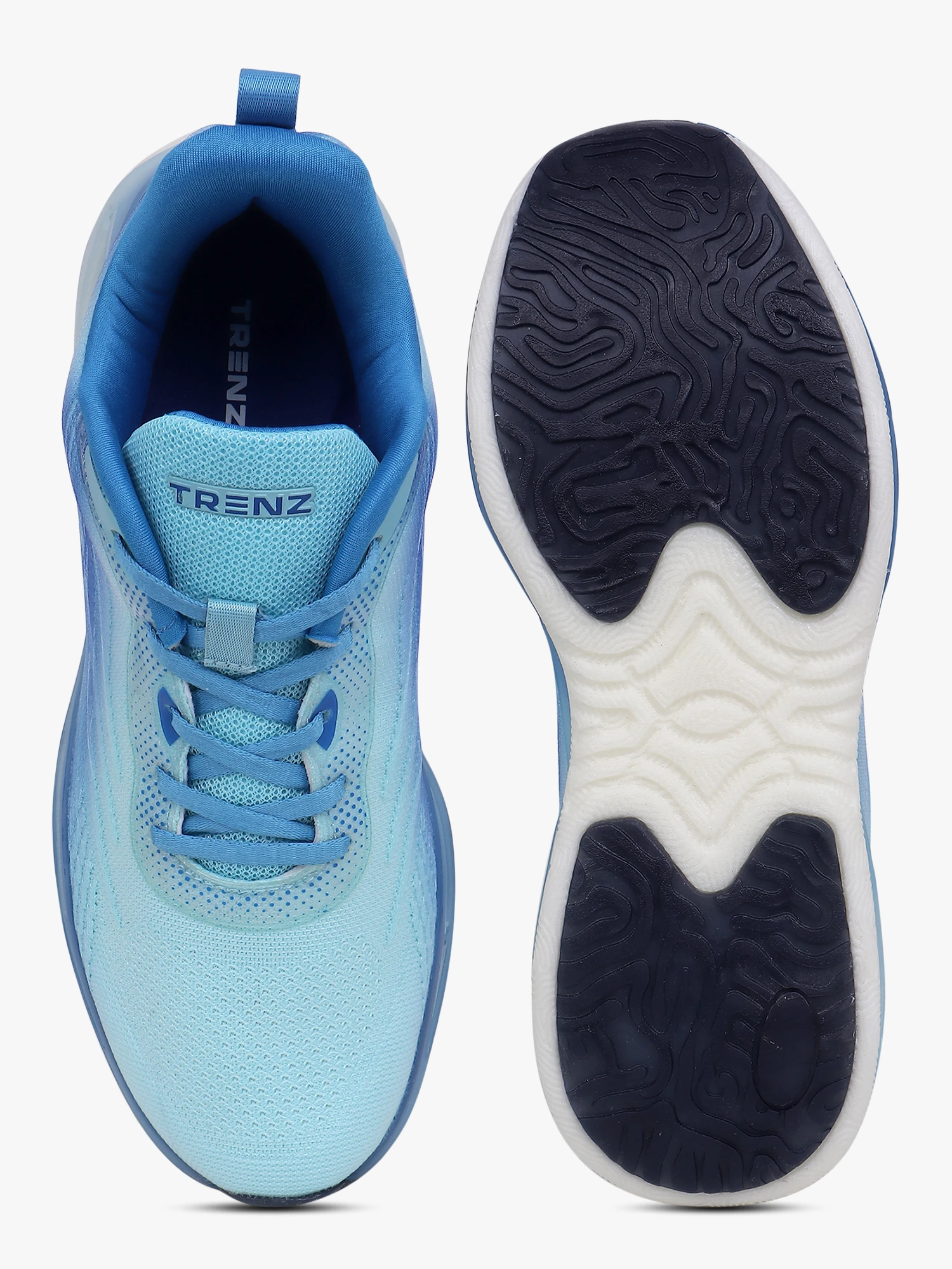 Shivnaresh Men's casual lace-up shoes in sky blue