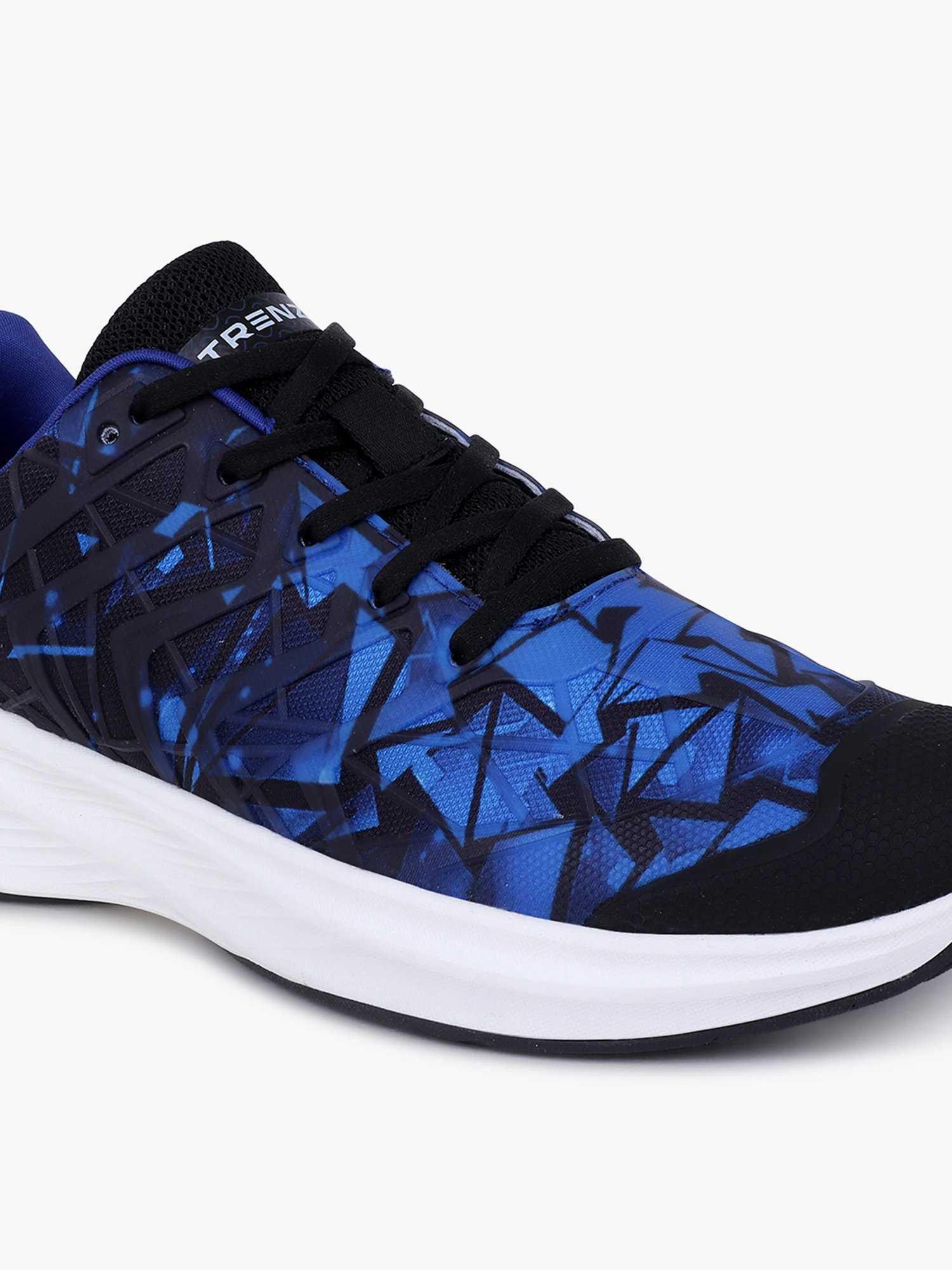 Shivnaresh Men's Royal Blue Black Lace-Up Running Shoes