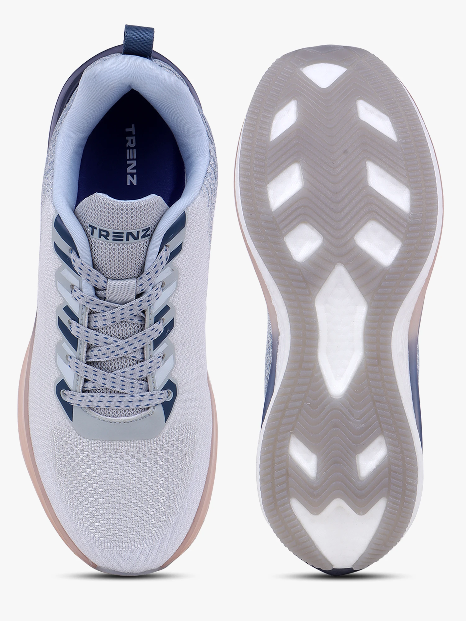 Shivnaresh Men's Grey Black Lace-Up Sports Shoes