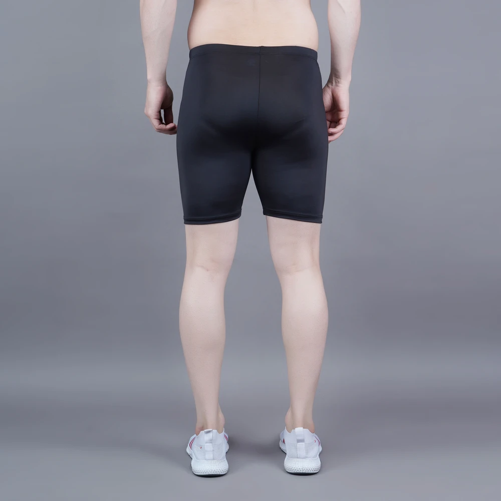 Black active compression half tighty for men