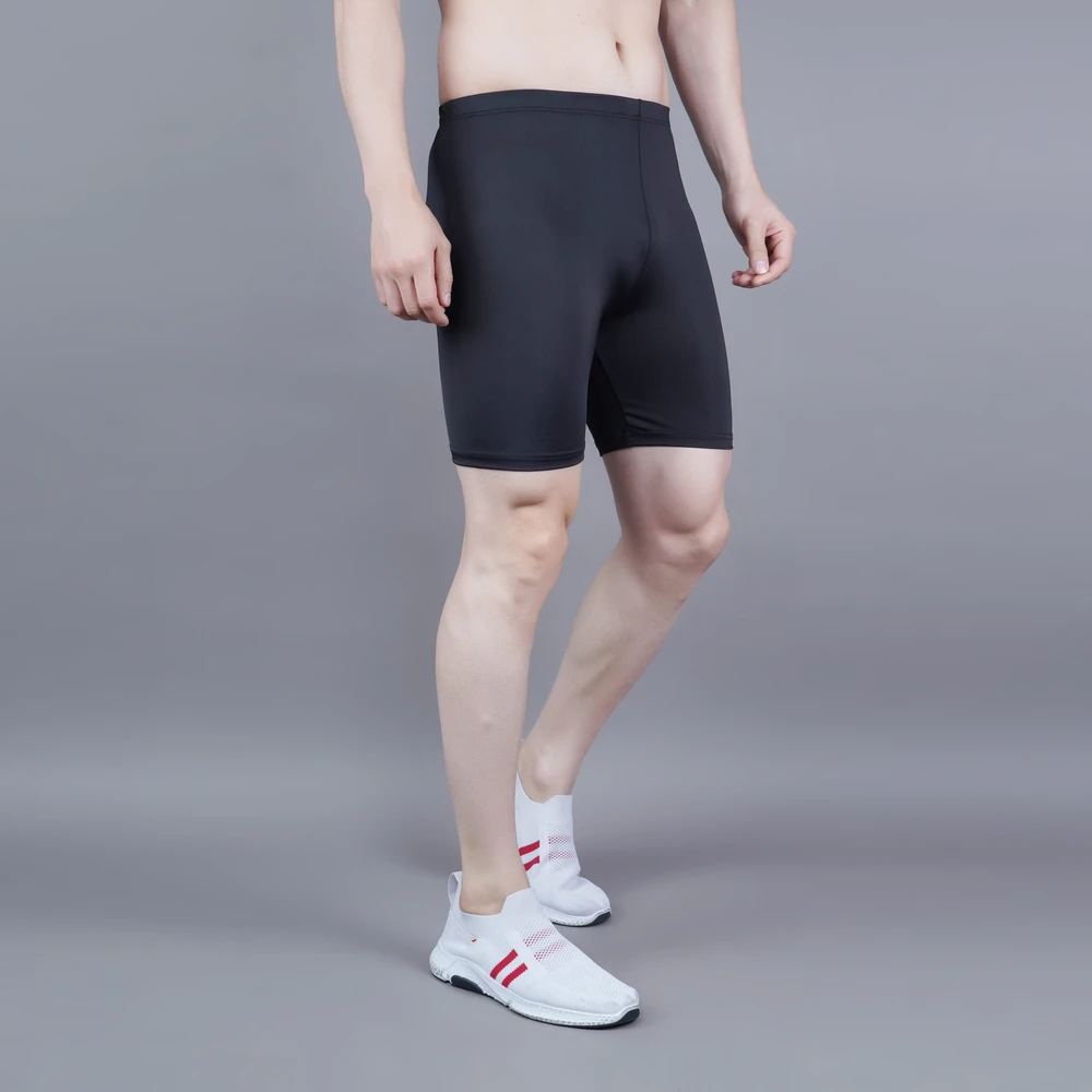 Black active compression half tighty for men