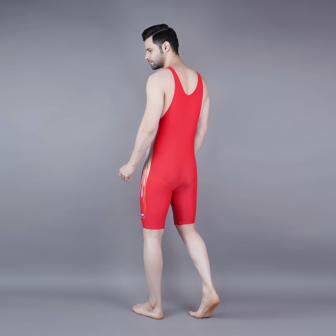 Wrestling singlet Red for men by Shiv Naresh