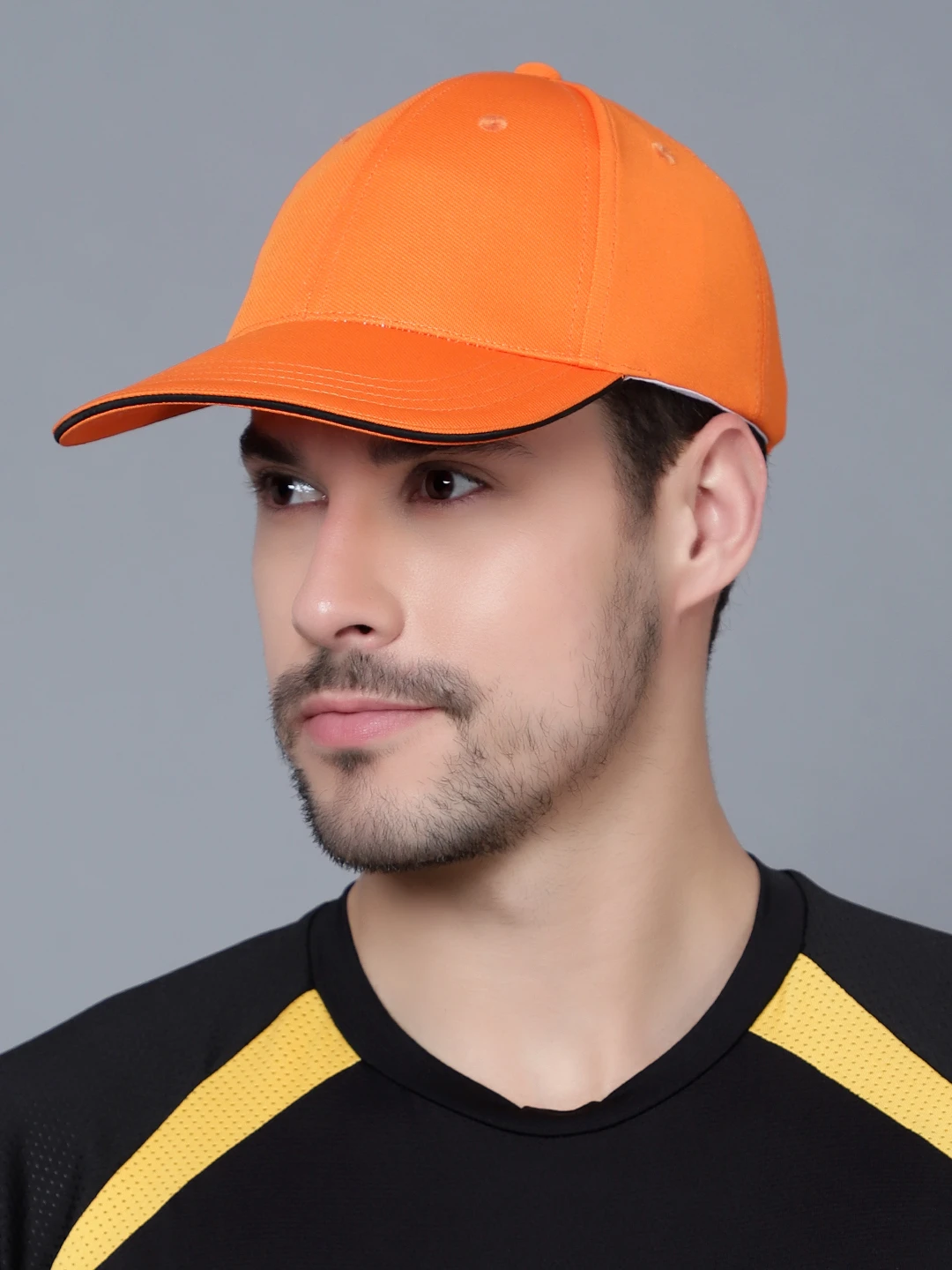Shiv Naresh Orange Ultra Flex Sports Cap for Men
