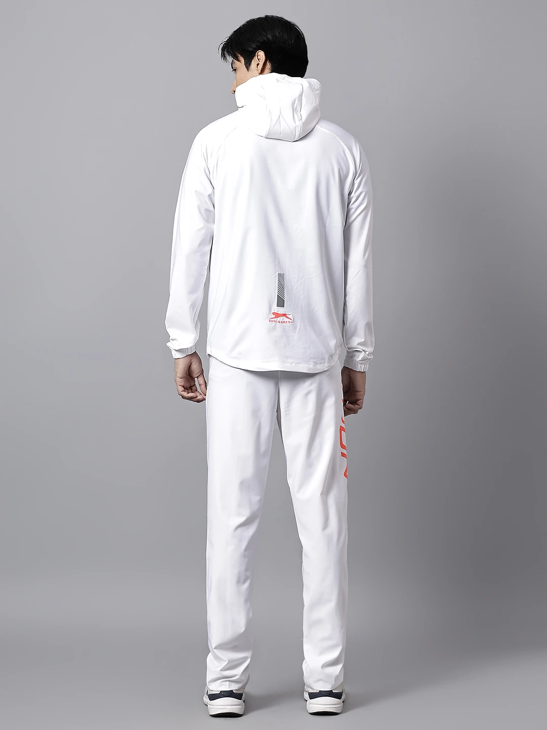 Shiv Naresh White Training Tracksuit for Men