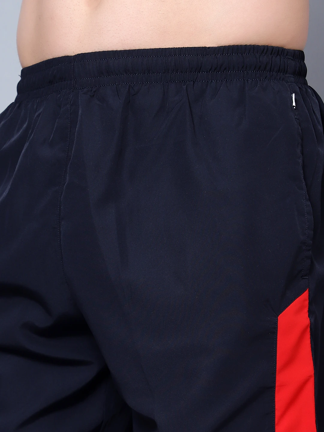 Navy Blue Red Shiv Naresh Running Shorts for men