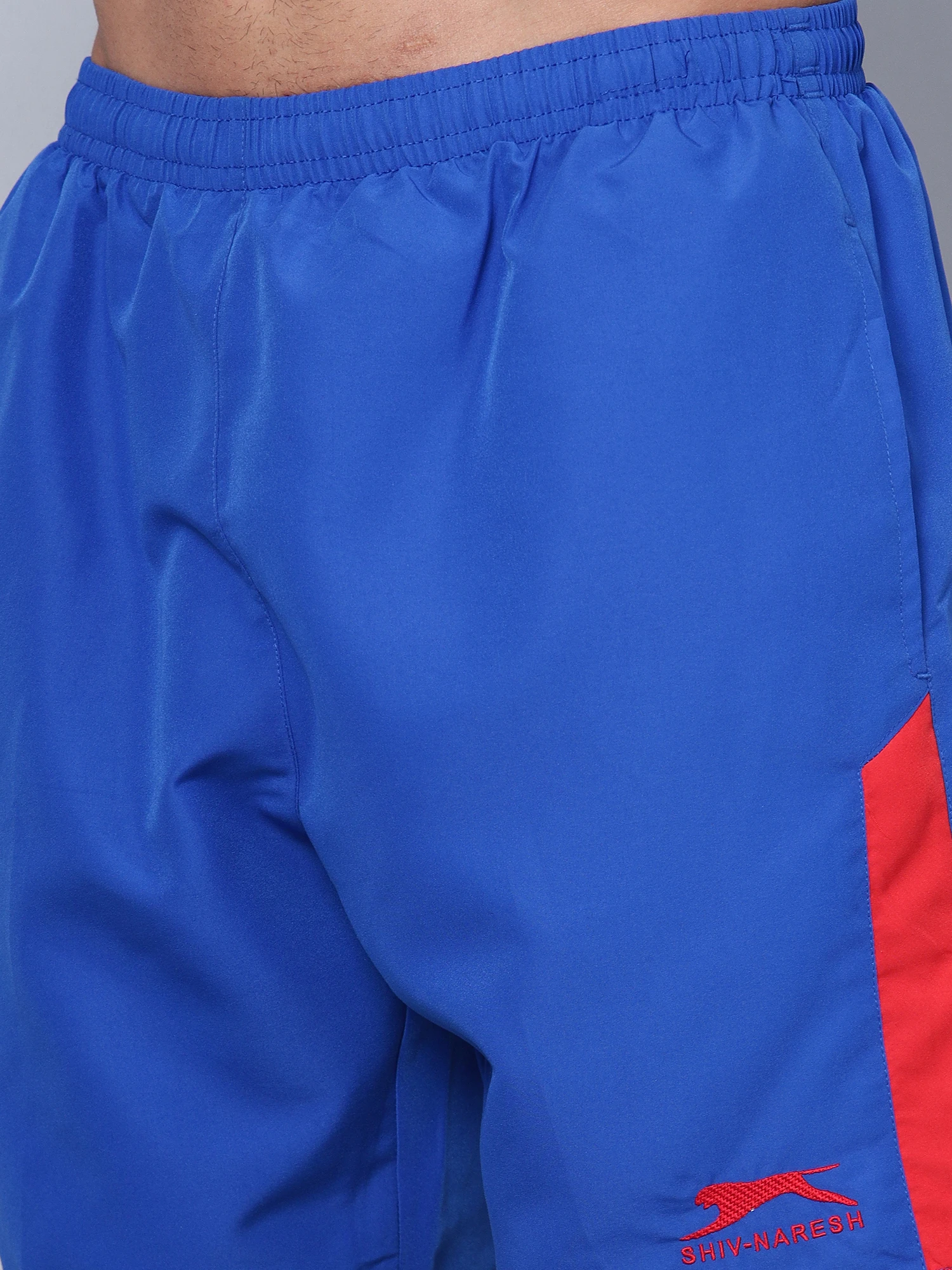 Royal Blue Red Running Shorts for men