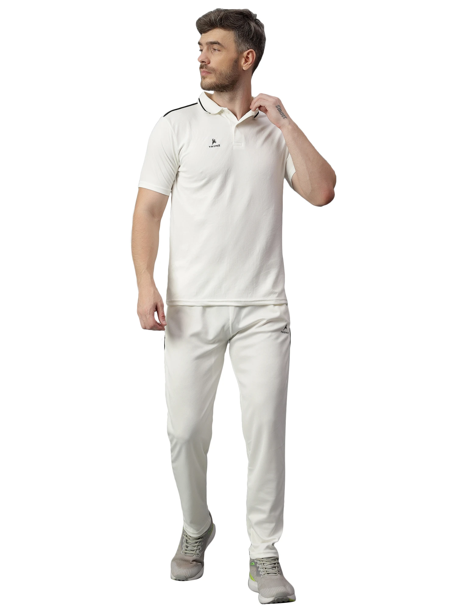 Fighter cricket set in off white color Shiv Naresh