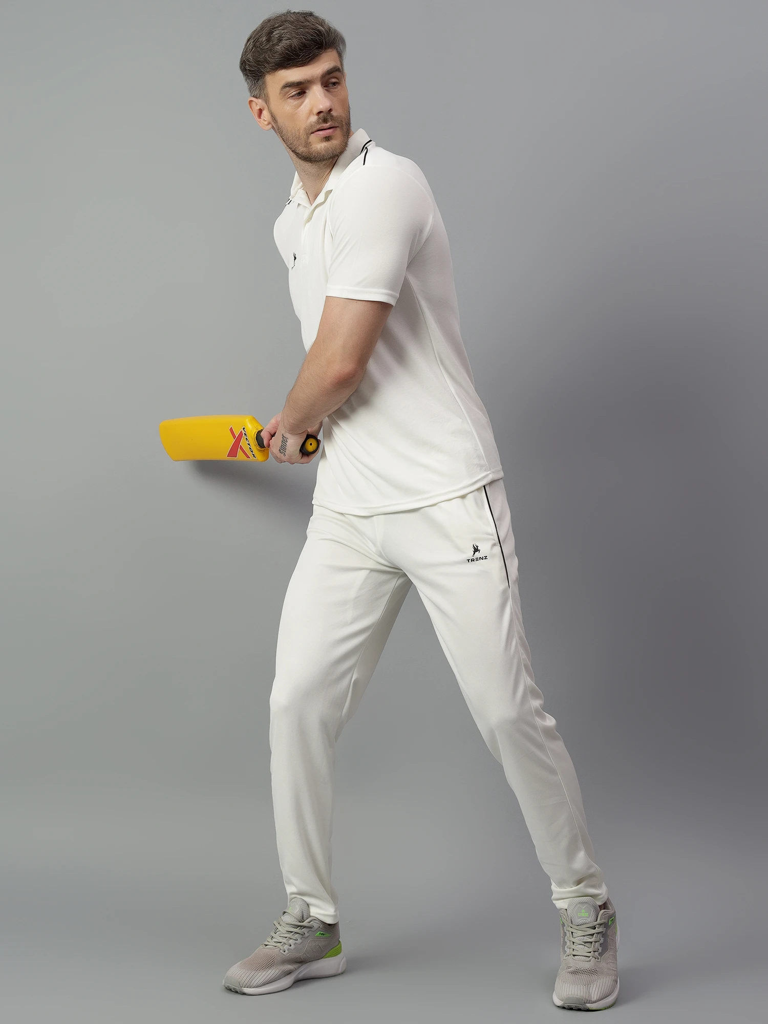 Fighter cricket set in off white color Shiv Naresh