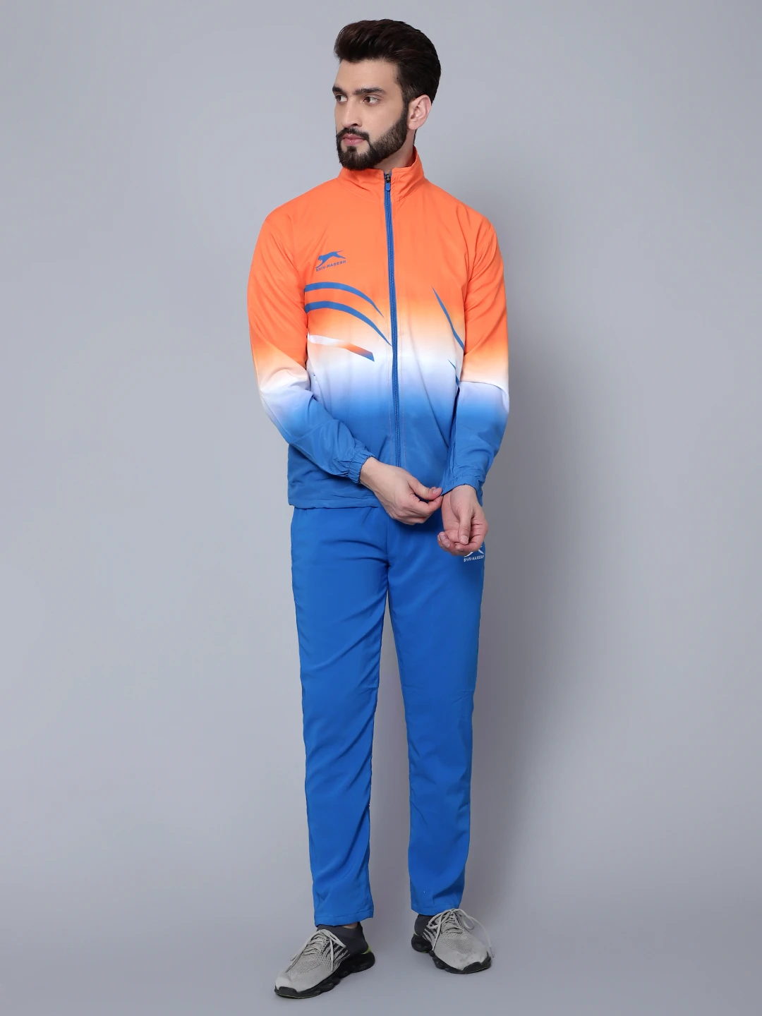 Orange/Royal/White