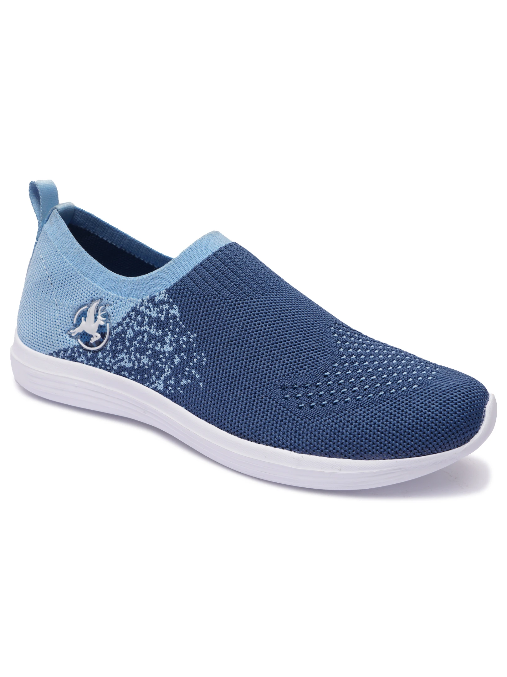 Light Blue Women's Slip-On Slippers shoes by Shivnaresh