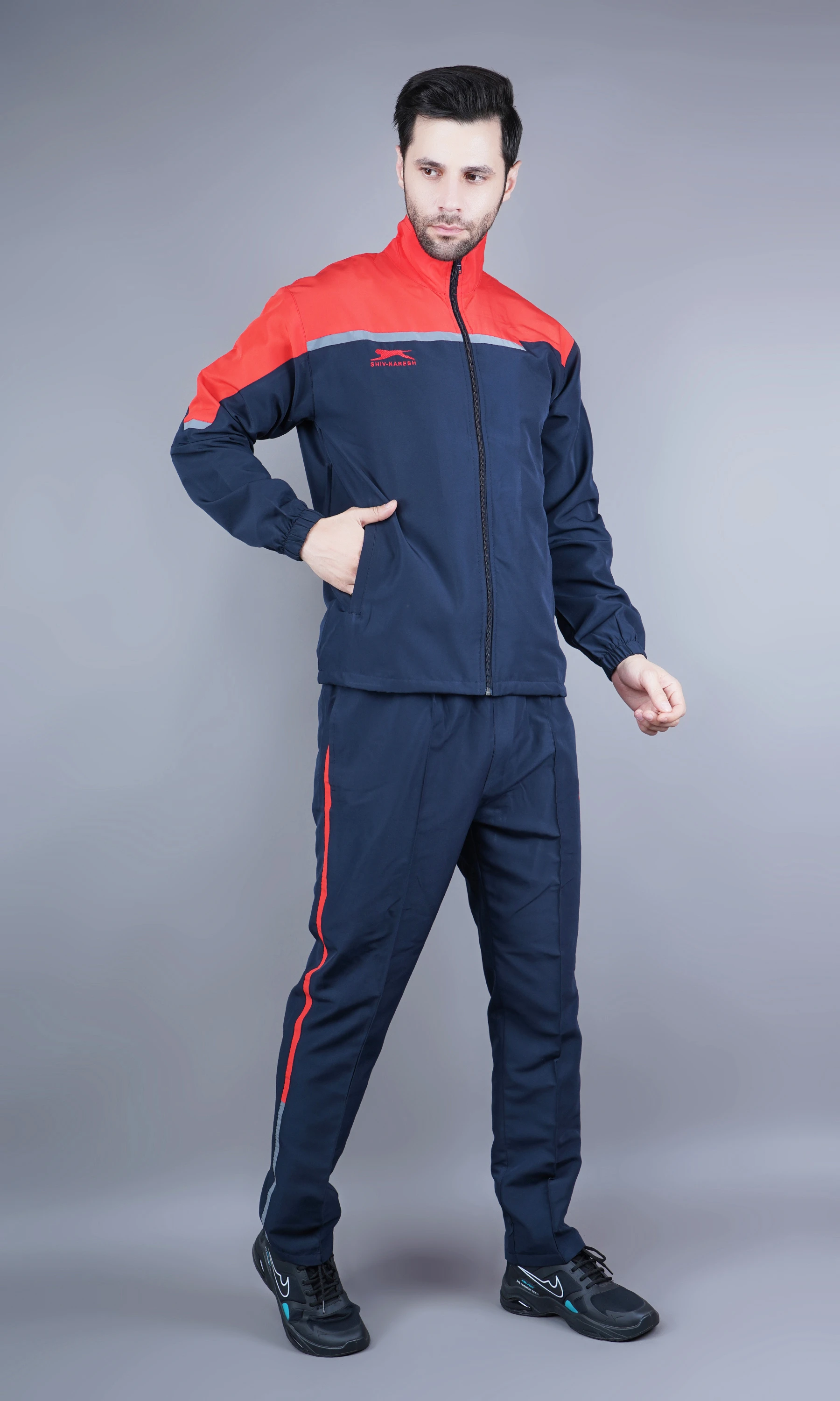 Navy/Red