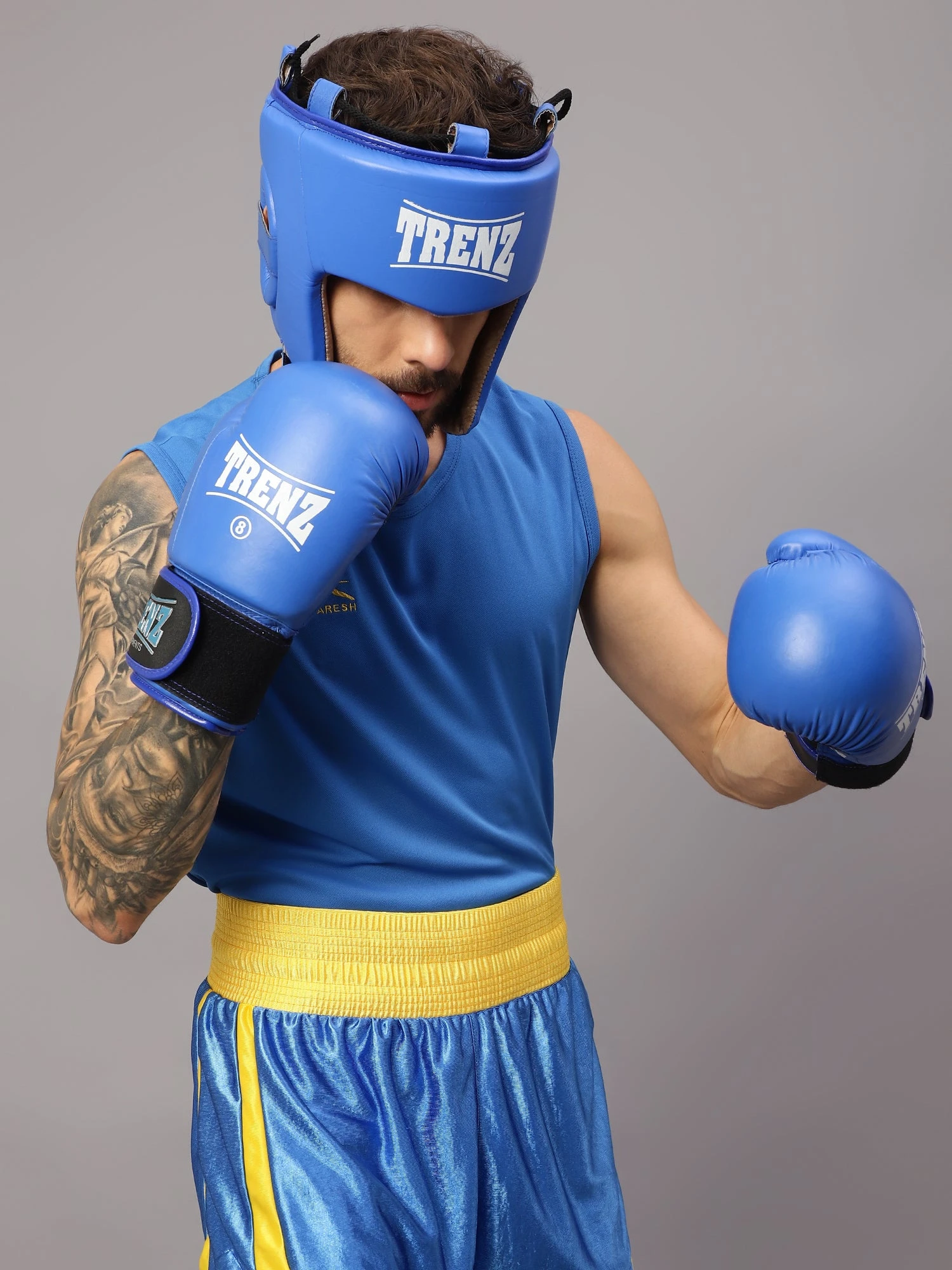 Blue Boxing Gloves for Boxing Practice for men
