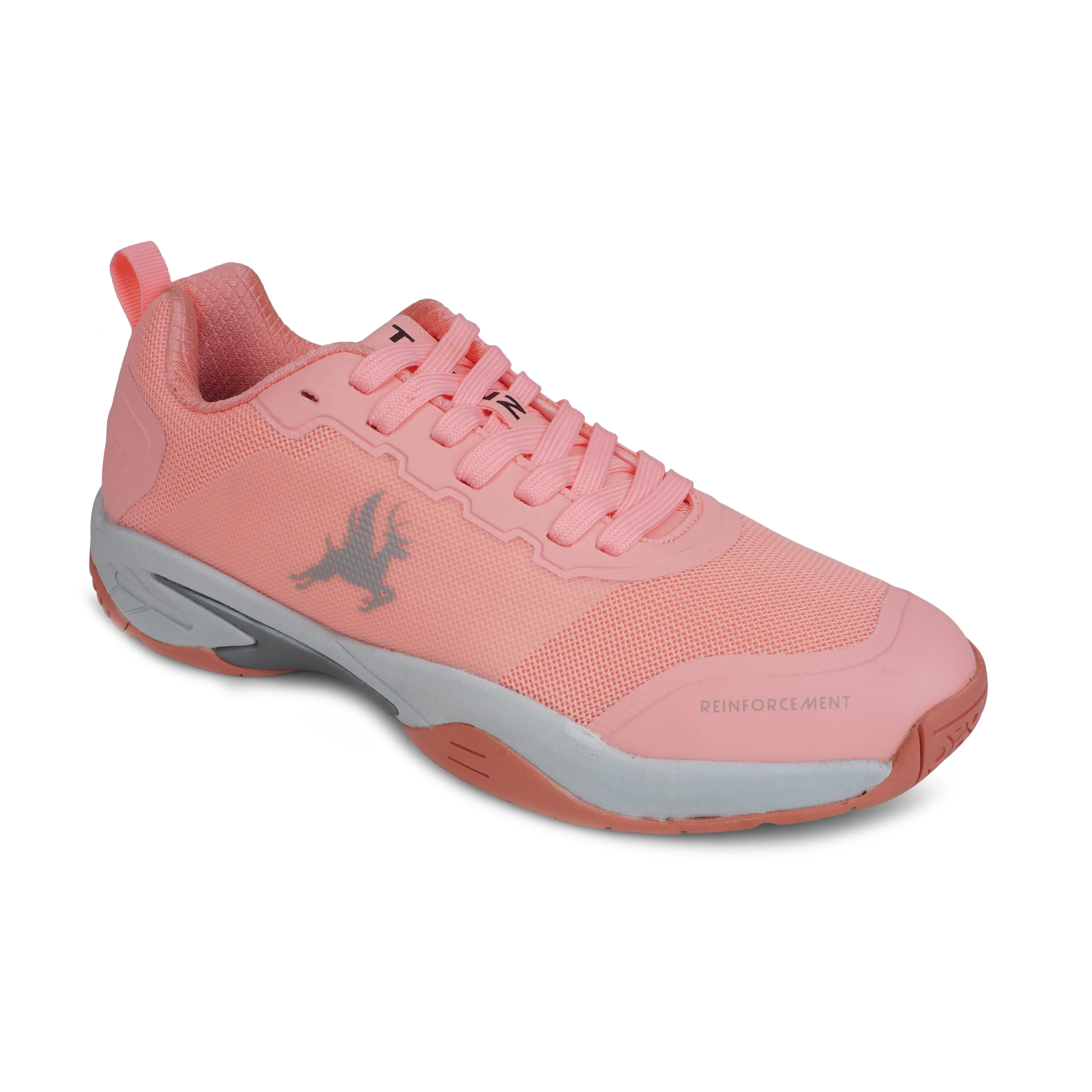 Buy Trenz Peach Badminton and Tennis Shoes for women