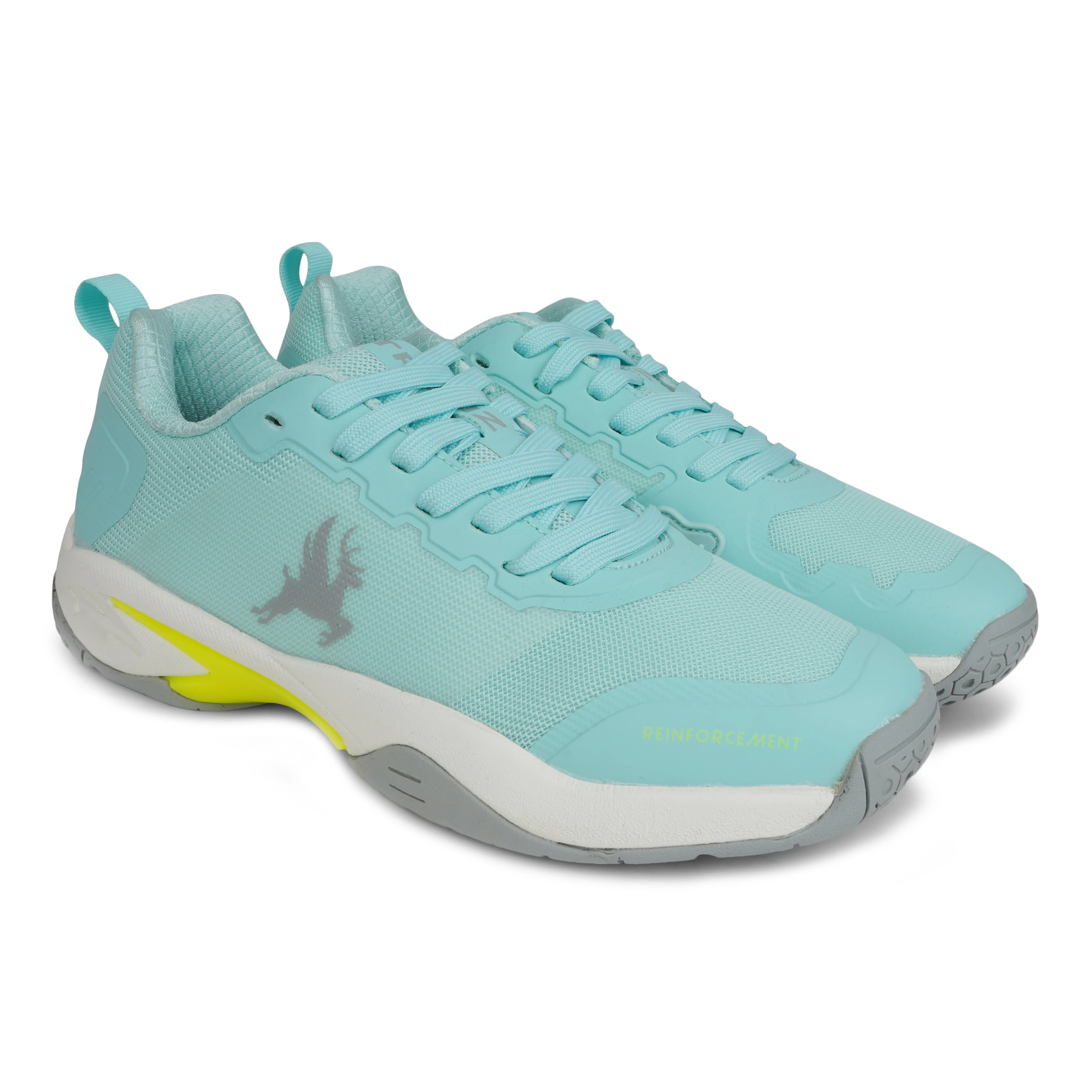 Buy Trenz Sea Green Badminton and Tennis Shoes for women