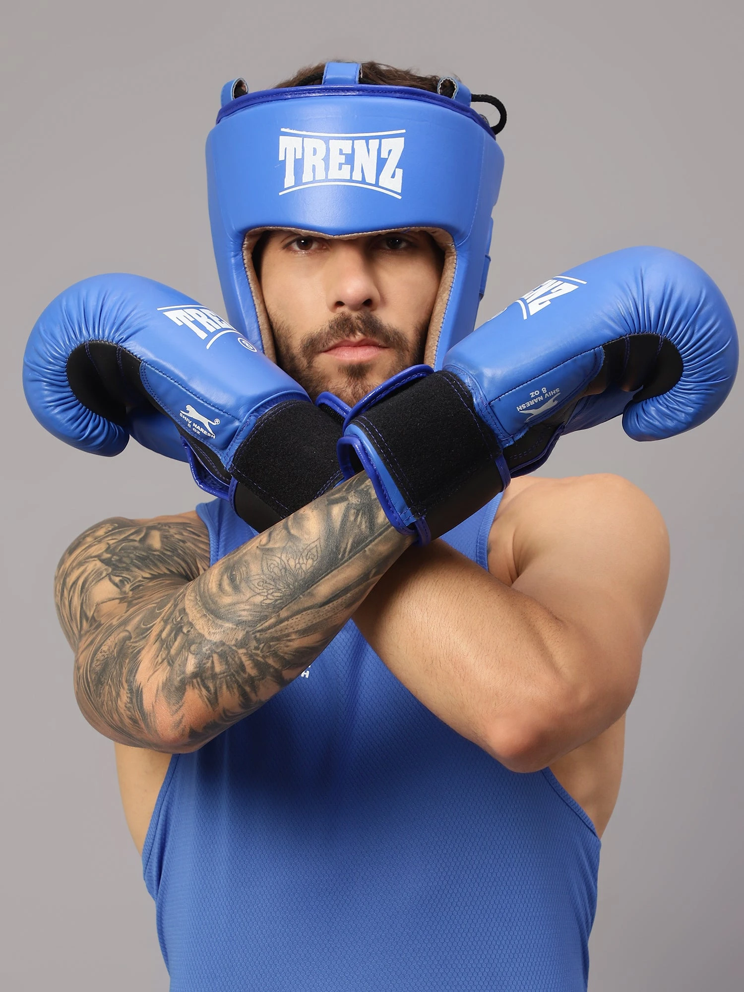 Shiv Naresh Blue Boxing Gloves Training for Men